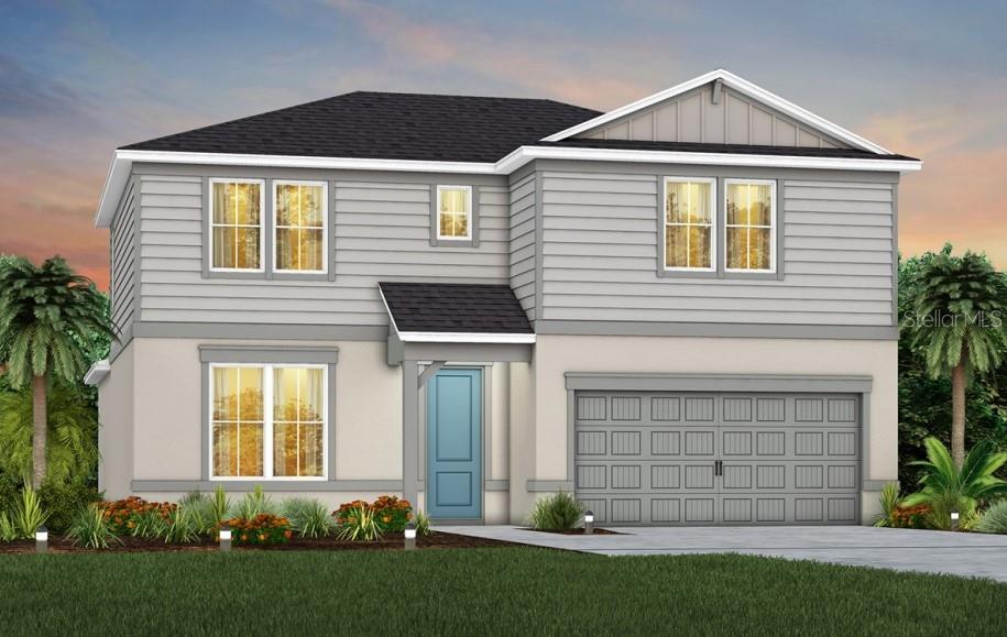 Explore The Landings at Live Oak Lake, a new single-family home community blending city charm with a distinct identity, all without a CDD. Situated between downtown St. Cloud and Lake Nona, it offers private amenities such as a pool & cabana, playground, trails, and playfield amidst serene ponds and conservation homesites.
The new two-story Whitestone home combines modern elegance with practical living, offering 4 bedrooms, an enclosed flex room, 2 full bathrooms, a powder room, and a 2-car garage. Upon entry, you’re welcomed by the enclosed flex room and a conveniently located powder room. The foyer leads you toward the heart of the home, where the kitchen, gathering room, and café seamlessly flow together, all overlooking the covered lanai. Natural light pours in from the pocket sliding glass door, creating an inviting atmosphere throughout. The heart of the home is the chef-inspired kitchen, where 42" soft-close cabinetry meets luxurious quartz countertops. A stainless-steel single-bowl sink enhance the space, while the Whirlpool stainless steel appliances—including natural gas range and a refrigerator—ensure you have everything you need for both everyday meals and special occasions. The owner’s suite, conveniently located on the main level, is a luxurious retreat. It features an en suite bathroom with a frameless glass enclosed shower, quartz-topped dual vanity, private water closet, and an expansive walk-in closet. Upstairs, the spacious loft provides additional living space, while three additional bedrooms and one full bathroom, offer ample room for relaxation. Throughout the home, professionally curated design selections and premium finishes elevate the living experience. Wood-look luxury vinyl plank flooring spans the entire first floor, the bathrooms and laundry room are outfitted with tile, while soft, stain-resistant Shaw carpet enhances the loft and upstairs bedrooms. Additional touches such as matte black plumbing fixtures and hardware, 2” faux wood blinds, and Whirlpool washer and dryer add both style and convenience. The open spindle railing at the staircase complete the home’s elegant feel. Enjoy the convenience of modern living with a smart thermostat, video doorbell, and LED down lights. This Whitestone home is where luxury and practicality meet. Don’t miss your chance to make this exceptional home yours—schedule a tour today!