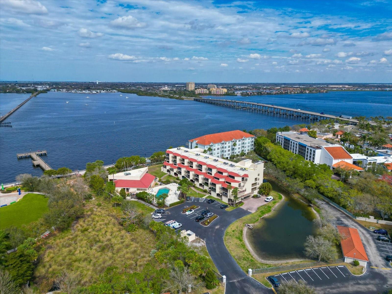 Escape to waterfront living at River Yacht & Racquet Club for an amazing price! Located on the picturesque River Walk in the heart of downtown Bradenton, this pristine and updated furnished 2bd/2ba condo offers breathtaking water views from the top floor of this building! Spacious living room and dining area with sliders out to the patio offers panoramic views of the Manatee River and stunning sunsets. Wake up to gorgeous water views from your master suite and step out to your patio for your morning coffee. A/C and water heater replaced in 2024. Convenient access to downtown restaurants, shops and entertainment options. Nearby marinas for boat storage and easy access to River Walk festivals and music events. Easy access to world famous beaches on Anna Maria Island, downtown St. Petersburg and much more. Whether you are seeking a second home getaway, an investment opportunity, or year round waterfront living, this condo offers the blend of comfort and convenience. Gated community, small pets welcome and rentals are allowed. Indulge in the River Club amenities by the water which include pool, fitness center and recreation area.  The building has an elevater, new roof, under building assigned parking and storage. Don't miss out on your chance to experience the BEST of downtown Bradenton living on the water at an amazing price!