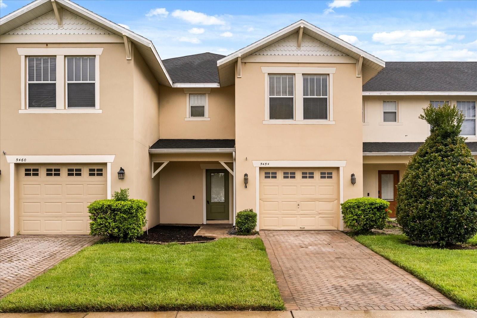 3-bedroom, 2.5-bathroom townhouse in Crowntree Lakes with a pond view and 1,872 square feet. Built in 2005, updated with new laminate flooring in all bedrooms and fresh paint throughout. The main floor is open, with living and dining areas connected, stainless steel appliances, ample cabinet storage, and a half bath. All three bedrooms are upstairs. The primary suite has an en-suite bathroom and walk-in closet. The two secondary bedrooms share a full bath. The lower level has a flex space — home office, gym, or storage, depending on what you need. Out back, a private patio with a pond view. Located in Southeast Orlando with direct access to SR-528, SR-417, and Orlando International Airport. Shopping and dining within minutes.