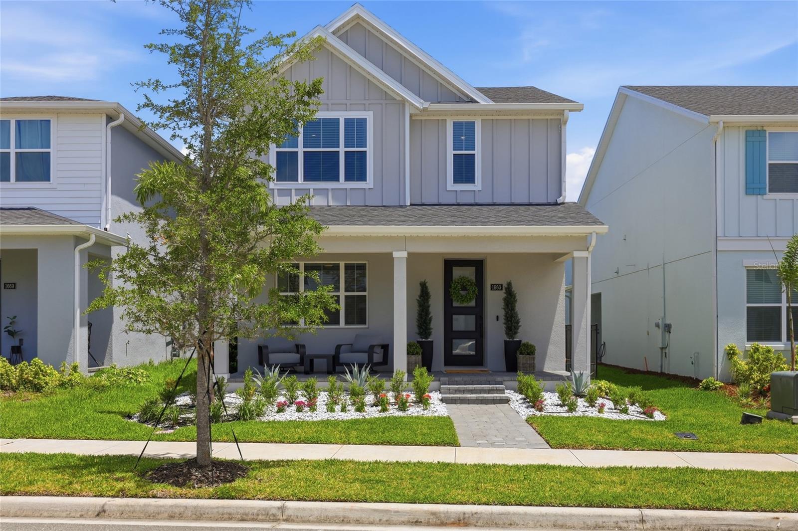 Why wait for new construction when you can move right into this pristine, fully loaded Toll Brothers masterpiece? Built in 2024, this home showcases the builder’s signature exquisite craftsmanship, elevated by tens of thousands of dollars in high-end, upgrades that you won't find in a standard base model.

Featuring 4 bedrooms, 3 bathrooms, and a versatile upper-level loft, this highly desirable floor plan includes a coveted full bedroom and bathroom on the first floor—perfect for guests or a home office.

Step into the family room and prepare to be wowed by a custom, built-out TV wall featuring a sleek electric fireplace, completely wired with immersive surround sound. The kitchen is a true chef’s paradise, boasting premium appliances, upgraded cabinetry, and elegant finishes. Convenience shines throughout, from the fully equipped laundry room with custom storage cabinets to the two meticulously designed, built-out closets.

Outdoor & Tech Highlights:

Smart & Secure: Equipped with an outdoor camera and comprehensive alarm system.

Curb Appeal: Upgraded landscaping paired with permanent, year-round exterior trim lighting (change colors for any holiday with an app!).

Practical Luxury: Fully fenced backyard for ultimate privacy, plus a built-in electric car charger in the garage.

Located in a premier, resort-style community, you’ll enjoy a spectacular clubhouse, sparkling pool, fitness center, yoga room, tennis and pickleball courts, and a dedicated dog park. Don't wait for a dirt lot—your dream home is finished, upgraded, and ready today.