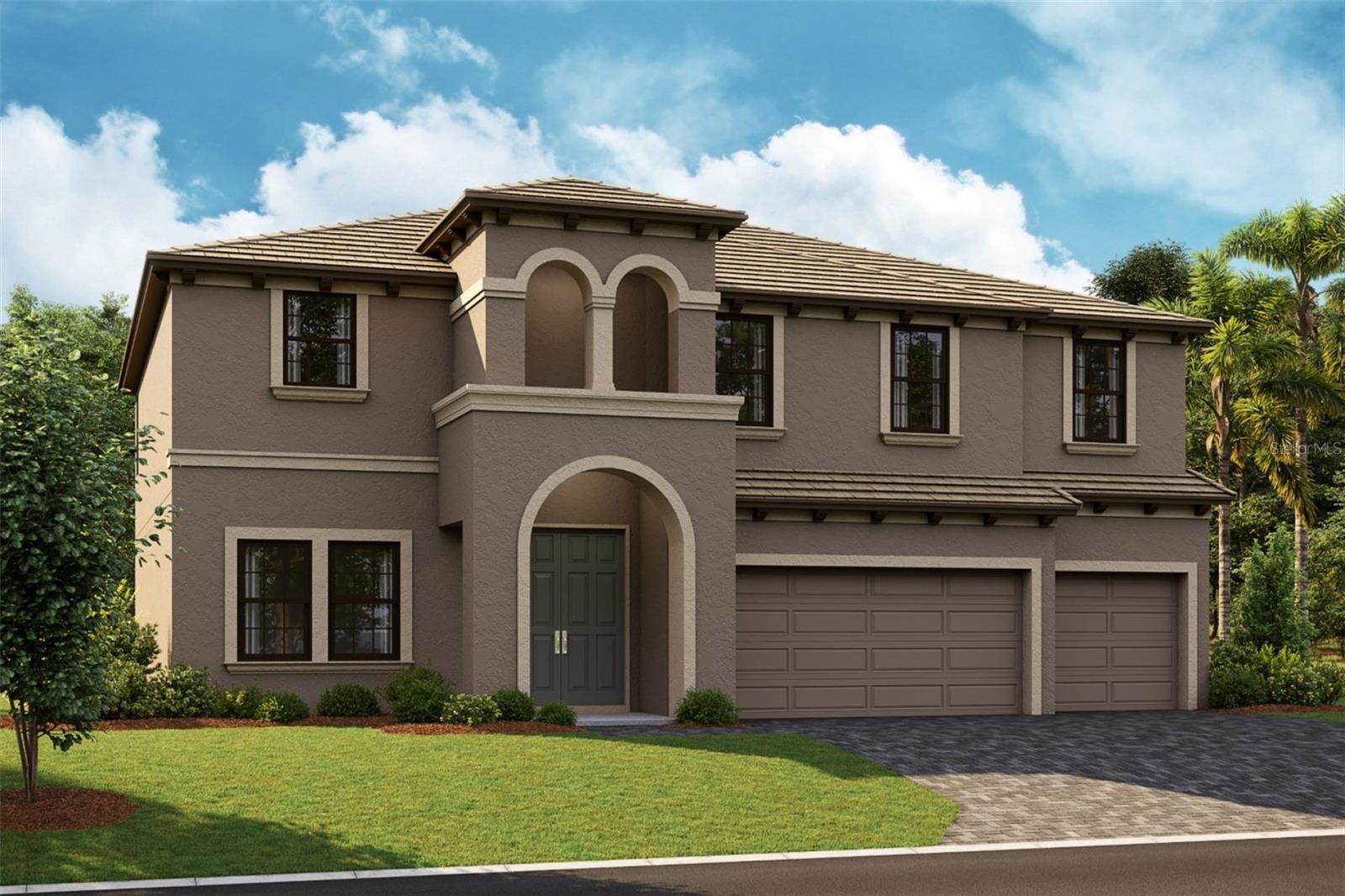 Under Construction. Virginia Park
This Virginia Park is currently under construction and scheduled for completion around August or September. The home features stunning finishes throughout, including Sonoma duraform linen cabinets with a wood finish, frost whte three centimeter MSI quartz countertops, and pride plus accent riverside luxury vinyl plank flooring. Offering a spacious and versatile layout, this floorplan provides 3,548 square feet of thoughtfully planned living space with five bedrooms, four bathrooms, and a three car garage. The open concept design enhances the natural flow between the main living areas, effortlessly balancing daily functionality and comfort. The main level includes a formal dining room and a private den or office space, while the upper level expands into a versatile bonus room, a peaceful owners retreat, and additional bedrooms. Outside, homeowners can relax on the covered lanai and enjoy a spacious backyard that is perfect for outdoor living.
Images shown are for illustrative purposes only and may differ from actual home. Completion date subject to change.
