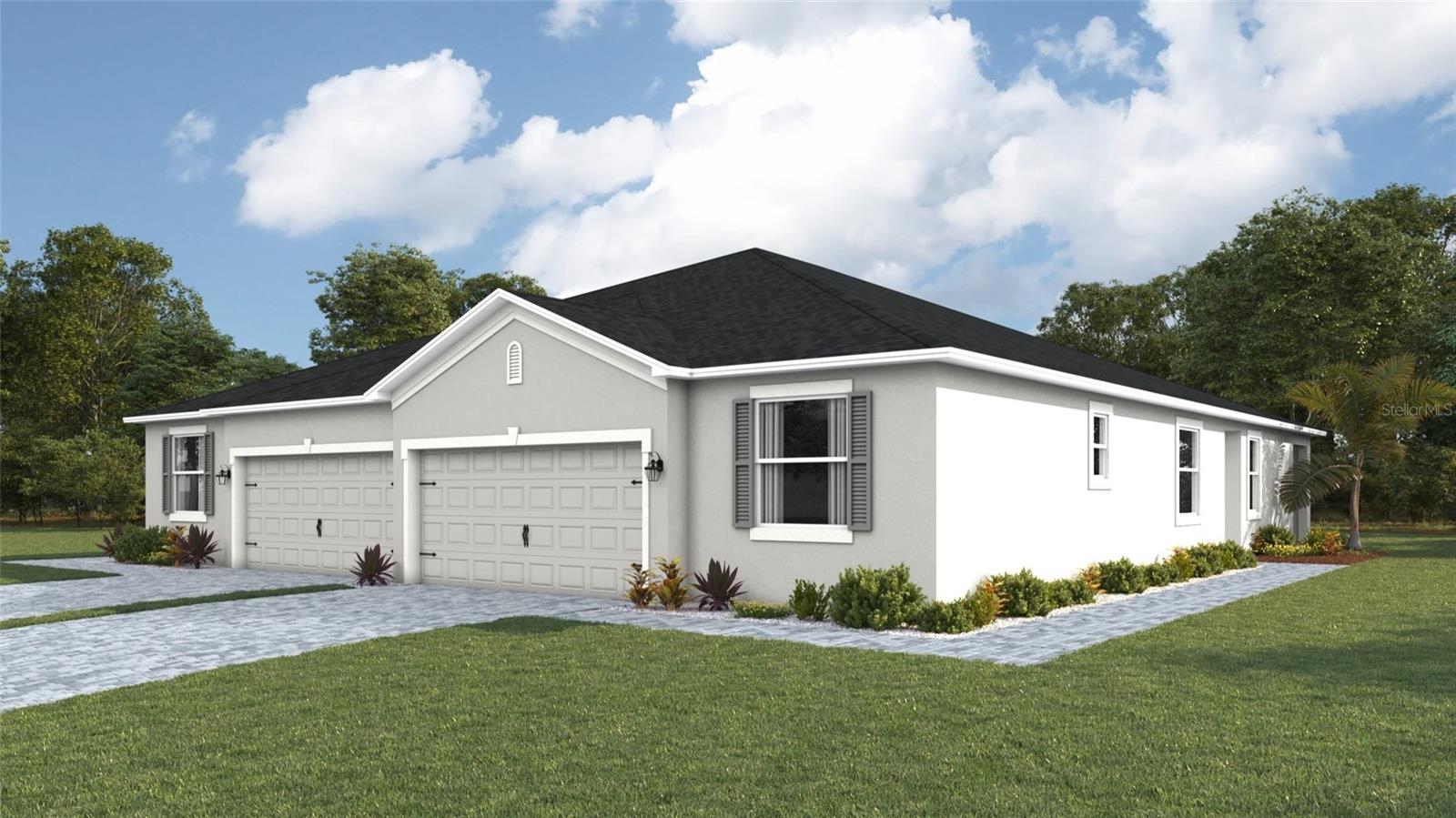 Under Construction. Receive ALL CLOSING COSTS PAID & special interest rates with the use of our preferred lender - Now through June 30th.
The Siesta has a well-appointed kitchen that includes a large granite island and Stainless-steel kitchen appliances. Off the great room is a covered lanai that extends the living space outdoors. At the rear of the home, you will find the Bedroom 1, with a spacious walk-in closet and Bathroom 1. At the front of the home, the second bedroom and den share the second bathroom. Home and community information including pricing, included features, terms, availability and amenities are subject to change and prior sale at any time without notice or obligation.