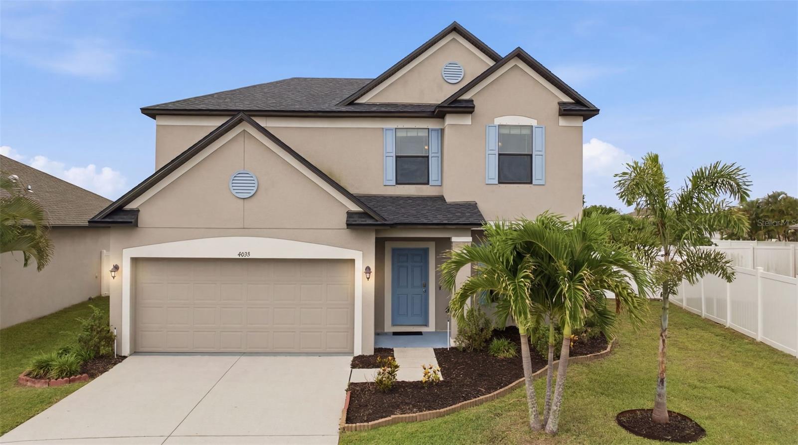 Welcome to this beautiful two-story home built in 2017, located in the highly desirable Willow Walk community. Offering 2,242 square feet of thoughtfully designed living space, this 3-bedroom, 2.5-bathroom home with a 2-car garage provides the perfect blend of comfort, functionality, and modern living. The home features a brand new roof installed in 2025. 

As you enter, you'll find a spacious and versatile floor plan featuring a family room, living room, dining area, and a well-appointed kitchen, creating an ideal setting for both everyday living and entertaining. The kitchen is the heart of the home, featuring granite countertops, ample cabinet space for storage, and a large center island with seating for barstools, making it perfect for casual dining, meal prep, or gathering with family and friends. The open-concept layout allows the kitchen to seamlessly overlook the main living areas, enhancing both convenience and connectivity. A convenient half bath is also located on the first floor.

Sliding glass doors off the living room lead to a large, fully fenced backyard with a patio, providing plenty of space for outdoor gatherings, pets, play, or simply relaxing in your private outdoor retreat.

Upstairs, a generous loft area offers additional living space that can be used as a media room, home office, playroom, or flex space to suit your needs. The spacious primary suite features an elegant tray ceiling, a walk-in closet, and a private ensuite bathroom complete with dual sinks. Bedrooms two and three are also located upstairs and share a full bathroom with double vanities, providing convenience and functionality for family members and guests alike. The upstairs laundry room adds an extra level of convenience to daily living.

Residents of Willow Walk enjoy access to outstanding community amenities, including a clubhouse, resort-style pool, and playground. Conveniently located near the Ellenton Premium Outlets, I-75, and I-275, this home offers easy access to shopping, dining, schools, and commuter routes. Additionally, you'll enjoy being just a short drive from some of Florida's beautiful Gulf Coast beaches, making it easy to spend weekends soaking up the sun, boating, fishing, or enjoying waterfront dining.

Don't miss your opportunity to own this move-in-ready home in one of the area's most sought-after communities.