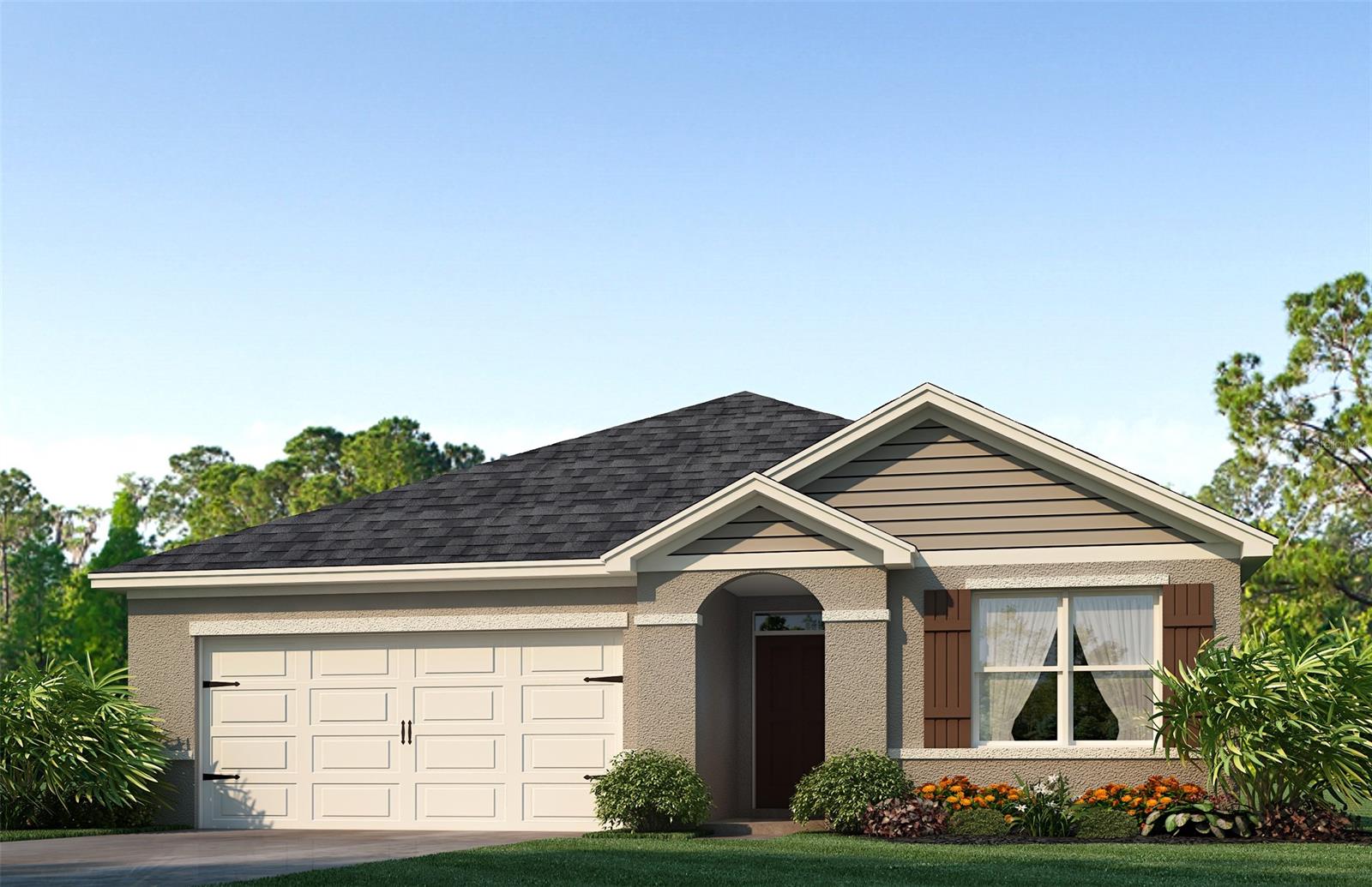 Coastal Woods presents the Cali. This all concrete block constructed, one-story layout optimizes living space with an open concept kitchen overlooking the living area, dining room, and outdoor lanai. Entertaining is a breeze, as this popular single-family home features a spacious kitchen island, dining area and a spacious pantry for extra storage. This community has stainless steel appliances, making cooking a piece of cake. Bedroom one, located in the back of the home for privacy, has an en suite bathroom with a double vanity, spacious shower/tub space as well as a spacious walk-in closet. Towards the front of the home two additional bedrooms share a second full bathroom. Across the hall you will find a fourth bedroom. This home features a space to fit all your needs. Like all homes in Coastal Woods, the Cali includes a Home is Connected smart home technology package which allows you to control your home with your smart device while near or away. 

*Photos are of similar model but not that of exact house. Pictures, photographs, colors, features, and sizes are for illustration purposes only and will vary from the homes as built. Home and community information including pricing, included features, terms, availability and amenities are subject to change and prior sale at any time without notice or obligation. Please note that no representations or warranties are made regarding school districts or school assignments; you should conduct your own investigation regarding current and future schools and school boundaries.* ;Water: City
