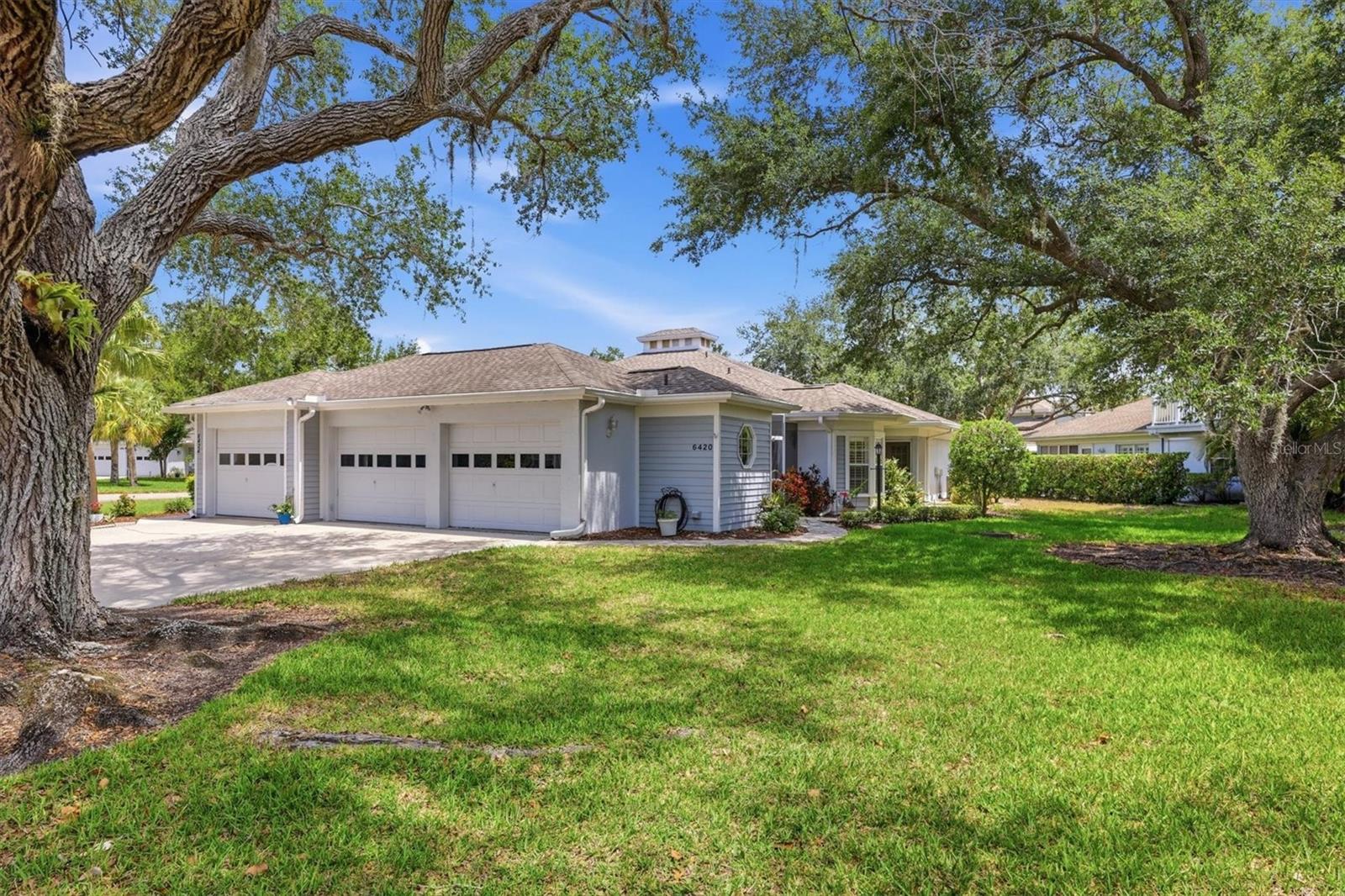 Welcome to Westwoods at Sunrise, a pet-friendly, well-maintained 55+ community offering a maintenance-free lifestyle with low HOA dues and no CDD fees. This 2-bedroom, 2-bathroom villa stands out with excellent storage, including large walk-in closets in both bedrooms, a linen closet, a kitchen pantry, and a spacious 2-car garage with durable epoxy floors. A screened breezeway connects the garage to the main living area, leading inside to an open floor plan complete with brand-new kitchen appliances and plantation shutters on several windows. The screened-in lanai features windows for added versatility throughout the year. For peace of mind, the association is responsible for roof replacement and exterior maintenance. Residents enjoy access to fantastic community amenities, including two heated pools, a clubhouse, tennis, and pickleball courts. Conveniently located near I-75, local dining, and the beautiful beaches of Siesta Key, this home is perfect for full-time living or a seasonal retreat.