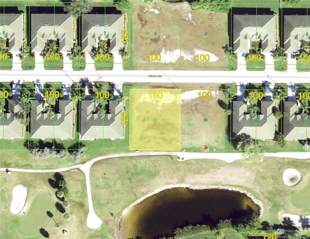 Location, Location, Location! This desirable lot sits on the golf course in desirable PGI, with green and pond views, and is zoned for a triplex. It is being sold with the adjoining lot at 1543 Atares Drive, MLS # C7467905. Pricing is per lot and they can be sold seperately. The owner has a survey and plans for a triplex available for each property, these are available for the prospective purchaser.