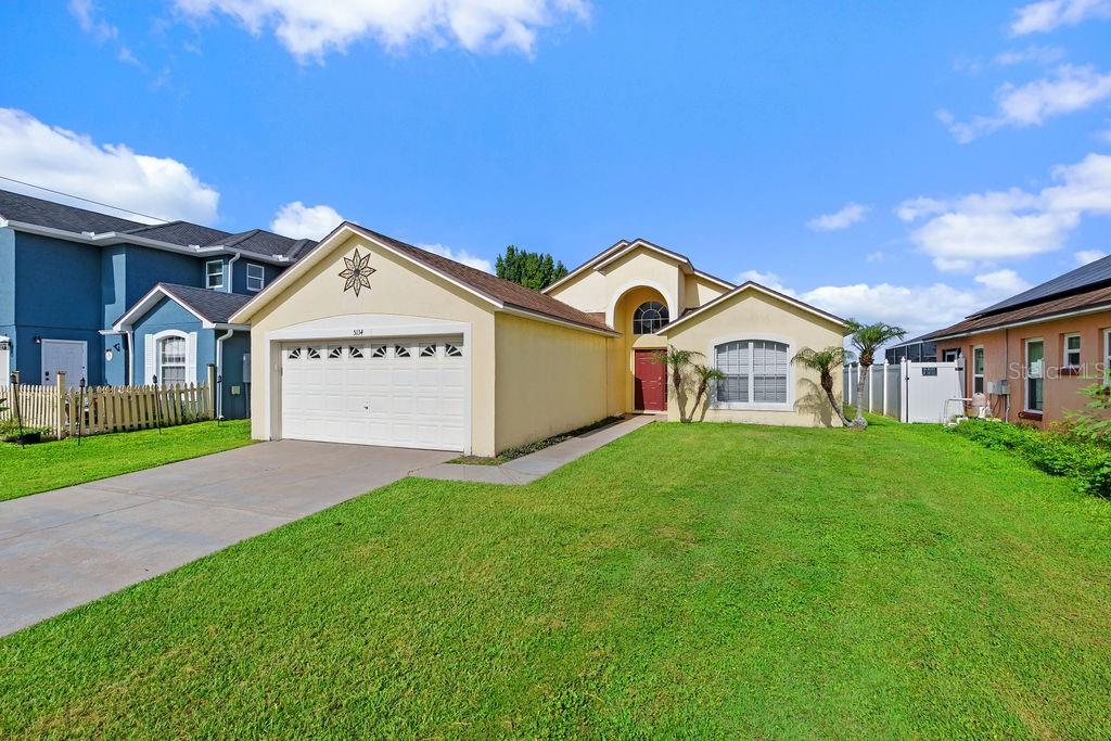 Turn-Key! Beautiful POOL Home located in Crescent Lakes community with No HOA and No CDD, zoned for Short Term Rentals. This home has High Ceilings, lots of Natural Light and comes Fully Furnished. It is situated on a Cul-De-Sac and backs up to a Pond. Through the dining room or the primary bedroom, you can enter a Large Covered patio with extended deck and Private Pool. The pool is South Facing and can be heated during the cooler months with the Natural Gas Pool Heater or Solar System. 
 Crescent Lakes community is located 12 miles from Disney entrance, and close to other major Orlando attractions making it a perfect Investment Opportunity if you’re looking for a Second Home/Vacation Rental. Community features Tennis and Basketball Courts, Football/Soccer Field with a Baseball Base, Playground with Outdoor Work Out Equipment, fishing ponds (Catch/Release policy), Security Guard. (Deed-restricted community)
NOTE: HVAC – 2019, Roof – 2017, Gas Pool Heater – 2021, Solar Pool Heater – 2017, Resurfacing – 2016.