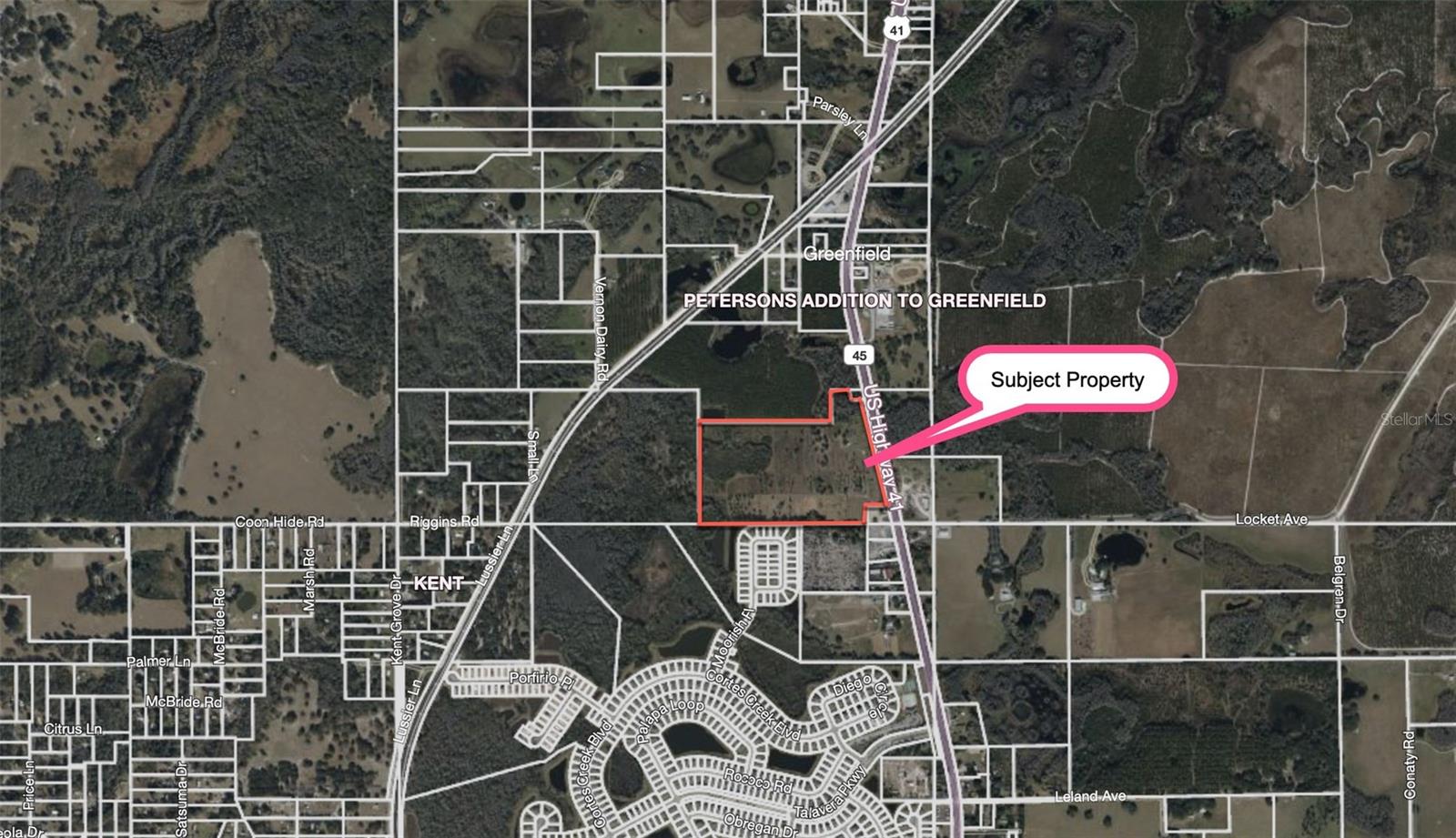 Under contract-accepting backup offers. Prime Development Opportunity! This expansive 41.85± acre property is ideally located on high-visibility US Highway 41 in Spring Hill, FL  34610, just 5 miles from the Suncoast Parkway and only 45 minutes to Tampa International Airport.  With its strategic location near three major counties, this site offers exceptional access and connectivity.  The land presents a rare opportunity for many potential uses.