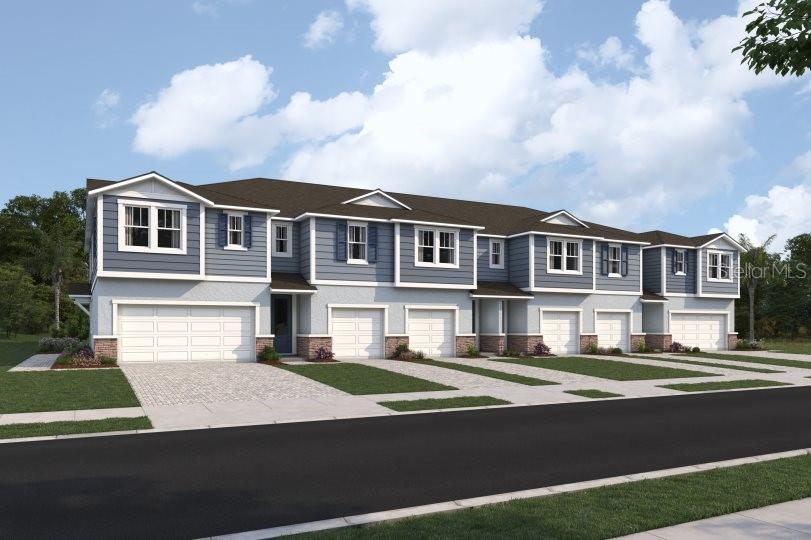 Pre-Construction. To be built. Introducing the Seastone, an elegant 1,828 square foot end-unit townhome that offers both style and functionality with 3 bedrooms, 2.5 baths, and a spacious 2-car garage. From the moment you arrive, the curb appeal is undeniable with a paver driveway and walkway leading to dual entries—one through the side front door and another through the garage.
Step inside to a bright, open-concept main floor that welcomes you with clear sightlines throughout the living, dining, and kitchen areas—perfect for entertaining or relaxing with family. The kitchen is a chef’s dream, featuring cabinetry on two walls for generous storage, a walk-in pantry, and a strategically placed island with a flush breakfast bar that seats up to four. A convenient powder room is located just off the kitchen for guests and everyday ease. Photos, renderings and plans are for illustrative purposes only and should never be relied upon and may vary from the actual home. Pricing, dimensions and features can change at any time without notice or obligation. The photos are from a furnished model home and not the home offered for sale.
Upstairs, a central loft provides a flexible living space while creating a natural separation between the secondary bedrooms and the owner’s suite. The two secondary bedrooms are positioned at the front of the home and share a full bathroom complete with a dual sink vanity and tub/shower combo—ideal for shared living.
The owner’s suite is a private retreat, offering direct access to the laundry room and a generously sized walk-in closet with shelving on three sides. The en suite bathroom features a raised-height dual sink vanity, a glass-enclosed shower with water controls placed opposite the showerhead for convenient use, and a private water closet for added comfort.
Built with sustainability in mind, the Seastone includes a hybrid hot water heater and boasts a HERS rating, showcasing its energy efficiency and commitment to reducing utility costs. Whether you're entertaining guests or enjoying a quiet night in, the Seastone offers the perfect balance of space, comfort, and thoughtful design—a place you'll be proud to call home.