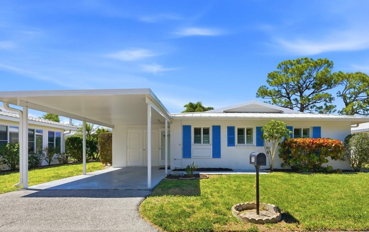 Virtually Staged. Welcome to Fair Winds Village — a sought-after 55+ active community in Nokomis, Florida, where coastal living meets true low-maintenance convenience. This detached villa is a rare find, offering the privacy, space, and natural light of a single-family home with no shared walls on either side.
Step inside and you'll find a home that has been thoroughly updated from top to bottom. Brand new, never-used appliances include a washer/dryer, refrigerator, dishwasher, and range. The kitchen and bathrooms feature new cabinetry, and the electrical system has been fully upgraded with new wiring and a 200-amp panel. All water supply lines and plumbing fixtures were replaced in 2025, wastewater lines have been cleaned and re-lined, and a new hot water heater rounds out the mechanical updates. Climate control is handled by a Lennox heat pump — just six years old and maintained under a service contract since installation. Add a new metal roof (2023) and impact-rated windows throughout, and this home truly offers peace of mind at every turn.
The bright, open layout flows seamlessly into a sunny Florida room — perfect for morning coffee or a relaxed afternoon. Your HOA covers it all: community pool and clubhouse, water, sewer, cable TV, building insurance, reserve funds, and exterior and grounds maintenance — so you can truly lock and leave. When you're ready to enjoy the Florida lifestyle, the amenities are right outside your door: pickleball, bocce court, shuffleboard, a dog park, and a kayak/canoe launch surrounded by peaceful natural Florida landscaping.
All of this just minutes from Nokomis Beach, Casey Key, historic downtown Venice, waterfront dining, shopping, and the Legacy Trail. Whether you're a seasonal visitor or a year-round resident, Fair Winds Village delivers the Gulf Coast lifestyle you've been looking for.