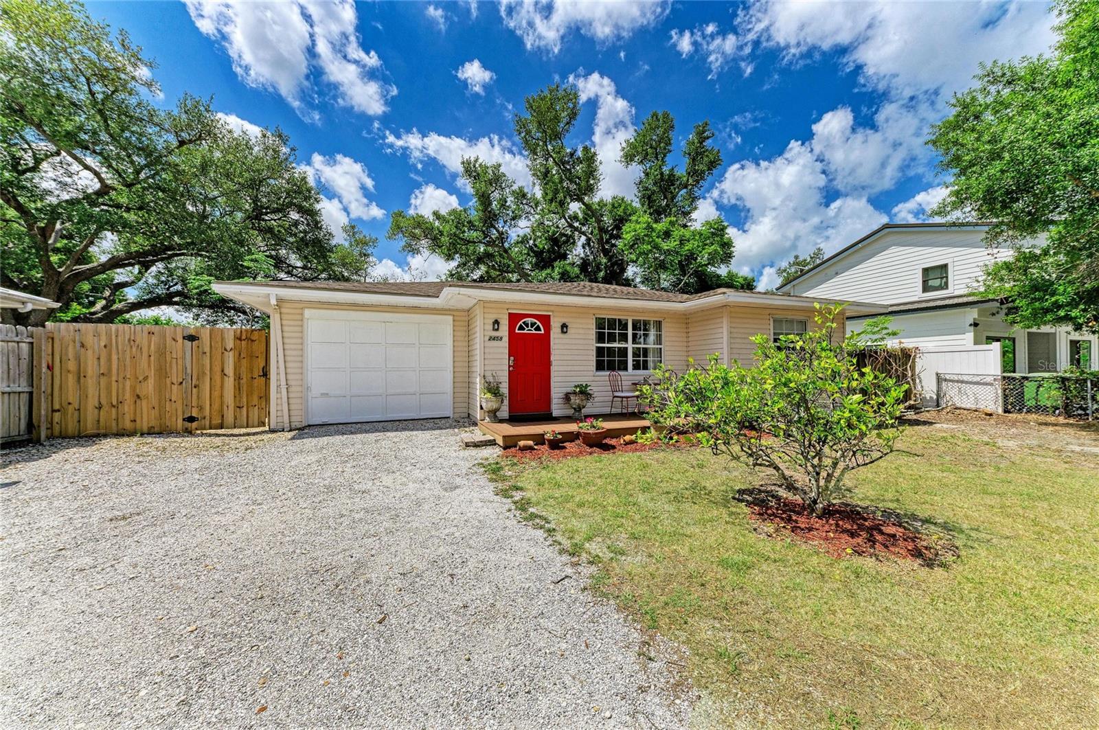 Experience the perfect harmony of modern upgrades and versatile living in this beautifully refreshed residence situated in the heart of one of Sarasota’s most established neighborhoods. This meticulously maintained home welcomes you with durable tile flooring throughout the main living areas, complemented by stylish vinyl flooring installed in the primary suite in 2021 and a crisp, neutral paint palette that enhances the natural light. The thoughtfully designed floor plan includes a true mother-in-law suite featuring its own private entrance, providing an ideal sanctuary for multi-generational living or a secluded home office. This secondary wing opens to its own covered and screened lanai, offering a peaceful retreat separate from the main household.
The home has been extensively modernized for peace of mind, featuring a new roof installed in 2022, updated windows, updated plumbing, and a contemporary electrical panel. Climate control is effortless with two dedicated A/C systems, including a brand-new rear unit installed in 2024, along with a new water heater added the same year. The heart of the home showcases a kitchen equipped with a new refrigerator and dishwasher, while the living area centers around a cozy fireplace with elegant new tile work. Luxury extends to the bathrooms, where the primary ensuite features a refreshed walk-in shower and a tub recoated in 2025 that includes a transferable warranty.
Elegant French doors lead you to a freshly re-tiled screened lanai, perfect for enjoying the Florida lifestyle within the privacy of a fully enclosed backyard, secured by a new fence and gate installed in 2025. Located in a premier school district including Southside Elementary, Brookside Middle, and Sarasota High School, this property is just minutes from the cultural heartbeat of Downtown Sarasota, the luxury boutiques of St. Armands Circle, and the bright sands of Siesta Key Beach. With nearby access to Sarasota Memorial Hospital and the Arlington Park aquatic center, this move-in-ready estate offers a rare combination of structural integrity and an unbeatable location.