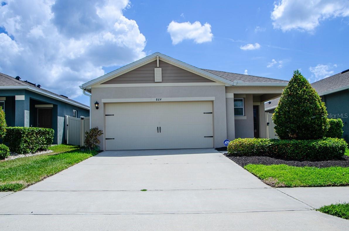 Cadence at Park Hill in Orange City! This beautifully maintained DR Horton home is move-in ready and offers modern living without the wait of new construction. This 3-bedroom, 2-bath home features an open-concept floor plan connecting the living, dining, and kitchen areas—perfect for everyday living and entertaining. The eat-in kitchen includes granite countertops, stainless appliances, and a large walk-in pantry. The spacious primary suite offers a walk-in shower, walk-in closet, and private water closet. Enjoy energy efficiency and lower utility costs. Relax on the patio, perfect for morning coffee or evening downtime. Community amenities include a clubhouse and resort-style pool. Conveniently located near parks, Blue Spring State Park, shopping, dining, and major highways for easy commuting. Schedule your showing today!