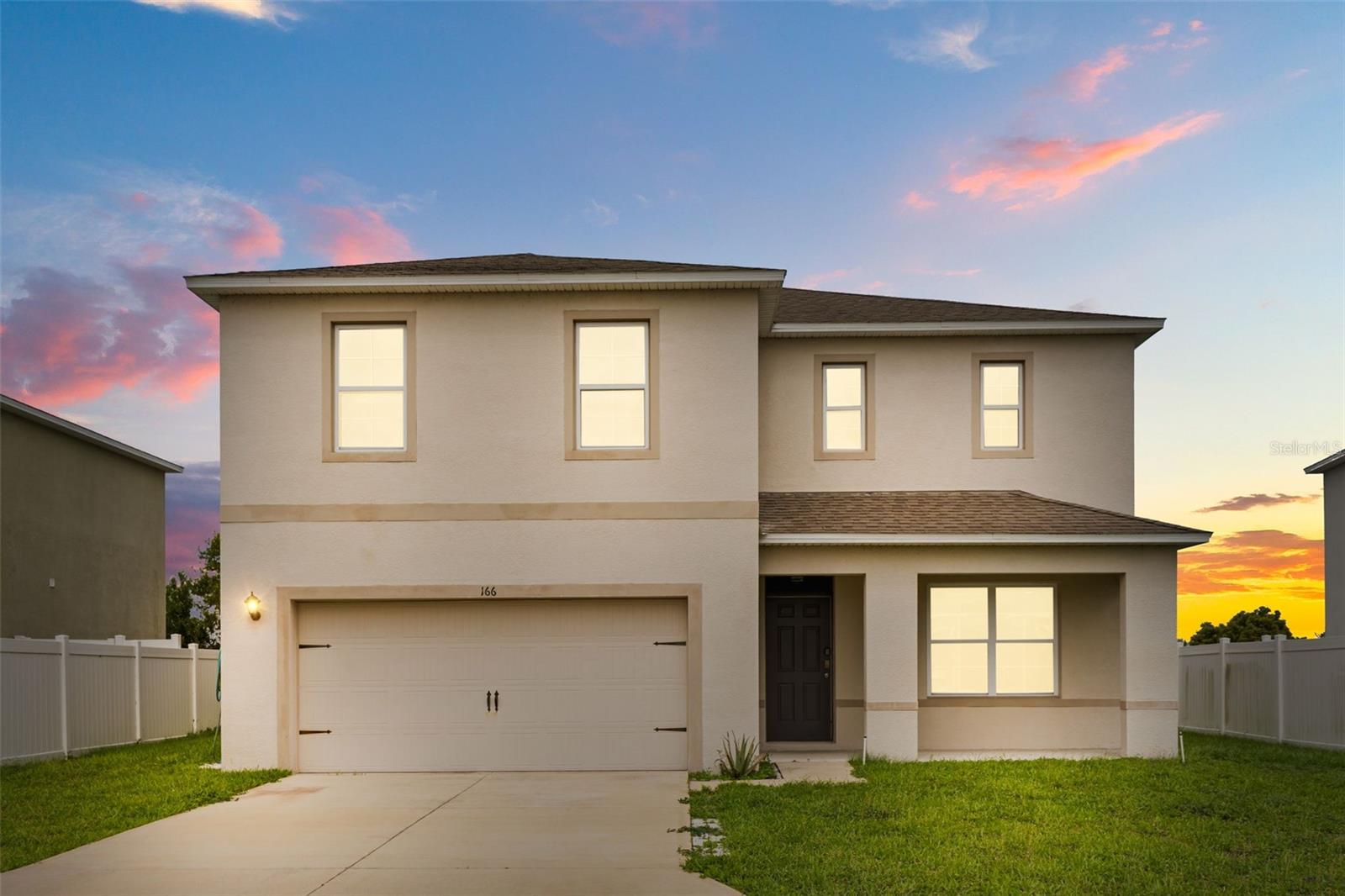 Located in the desirable Bridgeport Lakes community in Mulberry, this 4 bedroom, 2.5 bath home boasts a fantastic water view! The open concept floor plan features a spacious kitchen with plenty of cabinet and counter space, and has granite countertops, dark wood cabinets, stainless steel appliances and a large center island with breakfast bar. The kitchen overlooks the large family room which has sliders leading out to the beautiful back yard, perfect of pets, cookouts, or family fun. The master suite is massive and boasts a walk-in shower, dual sinks and granite countertops. Bridgeport Lakes is a quite community with a very low HOA and no CDD, and the location is perfect, being in close proximity to shopping, dining, and major roadways making for an easy commute to Lakeland, Tamps or Bartow.