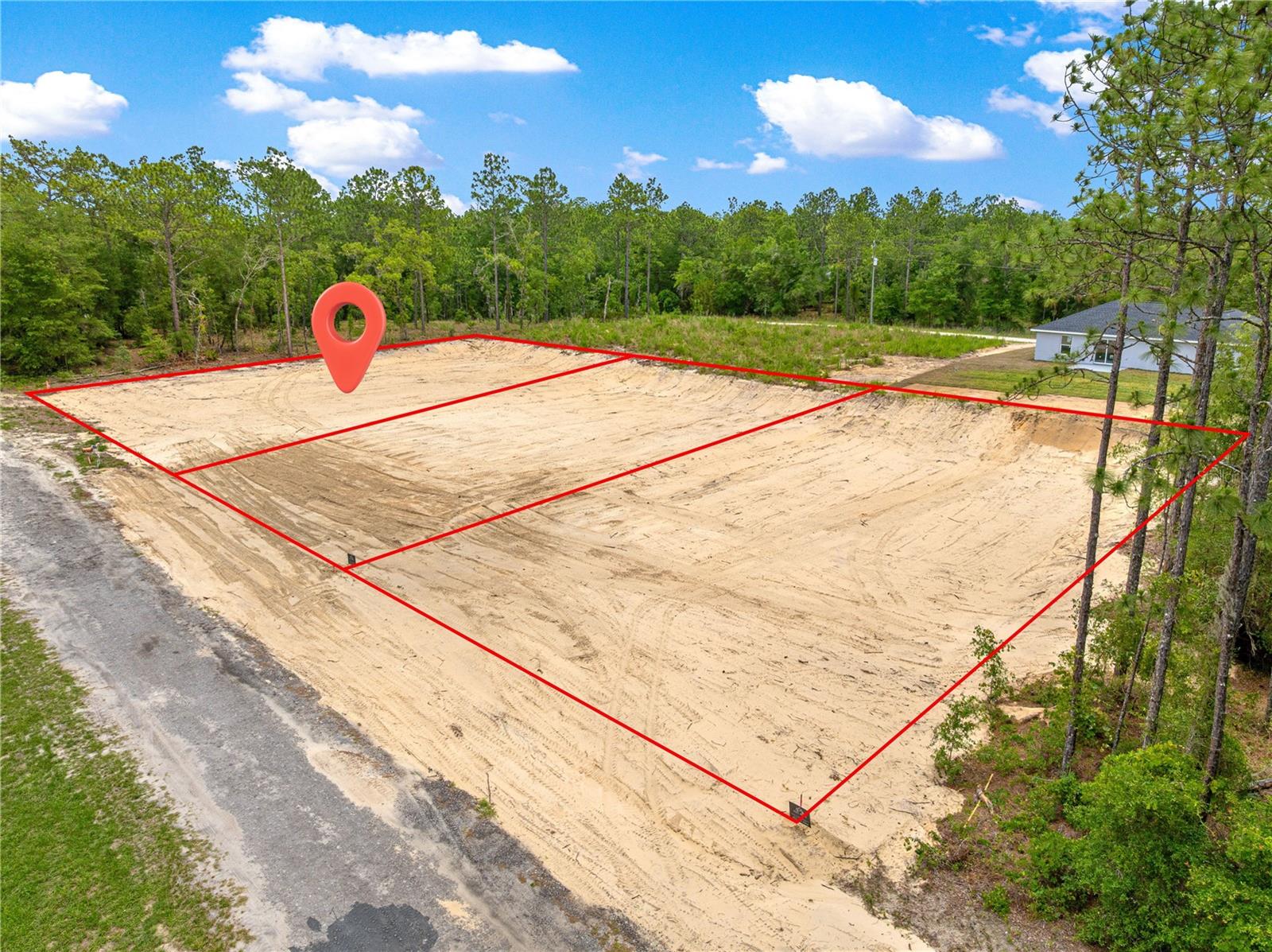 Build your dream home on this 0.23-acre lot in Rainbow Park, Ocala, FL! This homesite has been cleared & leveled, helping reduce site preparation costs, READY TO BUILD! and electric service is available at the front of the property for added convenience saving you time and expenses during the build process. Located just a short distance off a paved road, you'll enjoy easy access while still maintaining a peaceful setting. Whether you're looking to build now or hold as an investment, this lot presents a great opportunity in one of Ocala's growing areas.