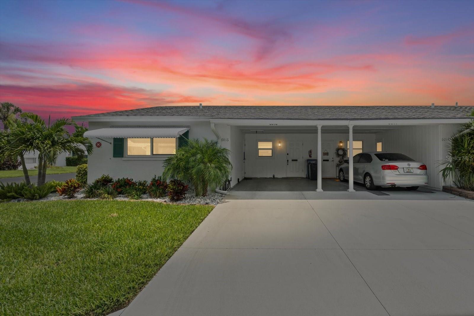 Welcome to easy Florida living in this turnkey, beach-inspired end-unit villa located in the sought-after Parkway Villas 55+ community, just minutes from the beautiful Gulf beaches. And if the recent price drop wasn’t enticing enough ????, the sellers have also recently improved the home by enclosing the washer and dryer into their own dedicated closet space, creating a cleaner, more functional layout with added convenience and storage appeal.

Fully furnished and move-in ready, this bright and inviting 2-bedroom, 2-bath home offers stylish updates and a relaxed coastal feel throughout.

The updated kitchen features quartz countertops, a modern tile backsplash, and convenient direct access to the carport, perfect for unloading groceries or coming home after a day at the beach or pool. Both bathrooms have been thoughtfully remodeled with walk-in tiled showers, taller vanities, and comfort-height toilets, creating a fresh, spa-like atmosphere.

The fully enclosed sunroom provides additional living space and a perfect spot to enjoy morning coffee or unwind in the evening. It features updated windows (2022) and luxury vinyl plank flooring (2023), adding both comfort and durability.

Recent improvements include:
• Newly enclosed washer/dryer closet for improved functionality
• PGT impact windows and sliding glass door (2024)
• New HVAC system and ductwork (2023) with transferable 12-year warranty
• Updated insulation for improved efficiency
• Water heater approximately 3 years old.

Residents of Parkway Villas enjoy an active and friendly lifestyle with amenities that include a heated pool, shuffleboard courts, clubhouse, bingo, cards, exercise classes, and community social events. The HOA also includes cable and internet, making maintenance-free living even easier.

Conveniently located near shopping, dining, golf courses, medical facilities, SRQ Airport, and the world-famous Gulf beaches, the location offers both comfort and convenience. A brand-new Publix has recently opened nearby with additional retail and dining options coming soon.

Coastal charm, modern updates, and a location close to the beach make this inviting Florida villa the perfect place to relax and enjoy the sunshine. Schedule your showing today!