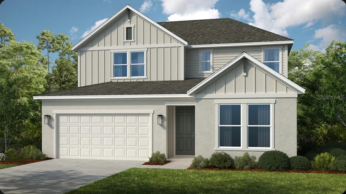 Under Construction. What's Special: West Facing Lot | Flex Room | Gourmet Kitchen | 1st Floor Primary Bedroom. New Construction - September Completion! Built by America's Most Trusted Home Builder. Welcome to the Montauk at 12859 Treeline Ridge Avenue in Hillcrest! This thoughtfully designed two-story home blends comfort, style, and functionality throughout. A welcoming foyer leads into a versatile flex space, ideal for a home office or sitting area. The main living area features a bright dining space that flows into a spacious great room overlooking the covered lanai, creating an inviting setting for everyday living and entertaining. The kitchen stands out with a large center island, abundant cabinetry, and a walk-in pantry, while LVP flooring spans the first floor for a cohesive look. Tucked away on the main level, the primary suite offers a private retreat with a well-appointed bath and generous closet space. Upstairs, a central game room is surrounded by three secondary bedrooms, including one with its own bath, plus a shared bath with dual sinks. Hillcrest offers a peaceful setting that still keeps you close to everything you love, with beautifully planned amenities like a clubhouse, pool, pickleball courts, playground, and green spaces designed for connection and ease. Enjoy nearby lagoons, parks, trails, shopping, dining, and everyday conveniences just minutes from home. With quick access to I 75, you can easily reach Tampa while staying surrounded by nature and a relaxed, welcoming community. Additional Highlights Include: 8' interior doors, pre-plumb for laundry sink, and tray ceiling package. Photos are for representative purposes only. MLS#TB8520688