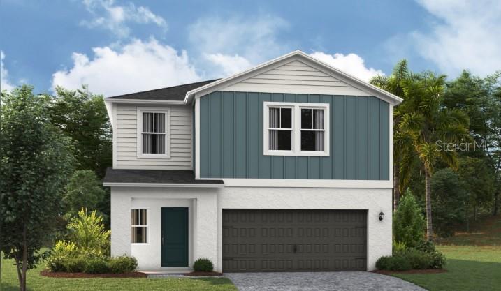 Under Construction. Valencia 
BELOW MARKET INTEREST RATES with use of Seller's Preferred Lender.
Prepare to be impressed by the Valencia, a two-story home featuring 5 bedrooms, 3 bathrooms, and a 2-car garage. This floorplan is designed for modern living and effortless entertainment. Step through the elegant foyer into a vibrant main living area, complete with a private guest suite for ultimate comfort. The kitchen shines with sleek quartz countertops, stainless steel appliances, and luxurious vinyl plank flooring overlooking the dining area which flows beautifully to the covered lanai through sliding glass doors. Upstairs, you’ll find the secluded owner’s suite complete with a walk-in shower, dual vanity and spacious walk-in closet. Conveniently located by the additional bedrooms is the cleverly designed oversized laundry room. Another modern feature of the Valencia is the smart thermostat with voice control, making energy efficient living a breeze. Outside, enjoy the chic elevation and professionally curated landscaping that adds the perfect finishing touch to this exceptional home. 
Pasadena Ridge is designed for living fully, with a private residents club featuring pickleball courts, fitness center, playground, and pool, plus open green spaces for community gatherings. The Lifestyle Director organizes events that bring neighbors together, all within easy reach of I-75 and nearby shopping and dining. 
Images shown are for illustrative purposes only and may differ from actual home. Completion date subject to change.
Contact or make an appointment for more details on interest rates.