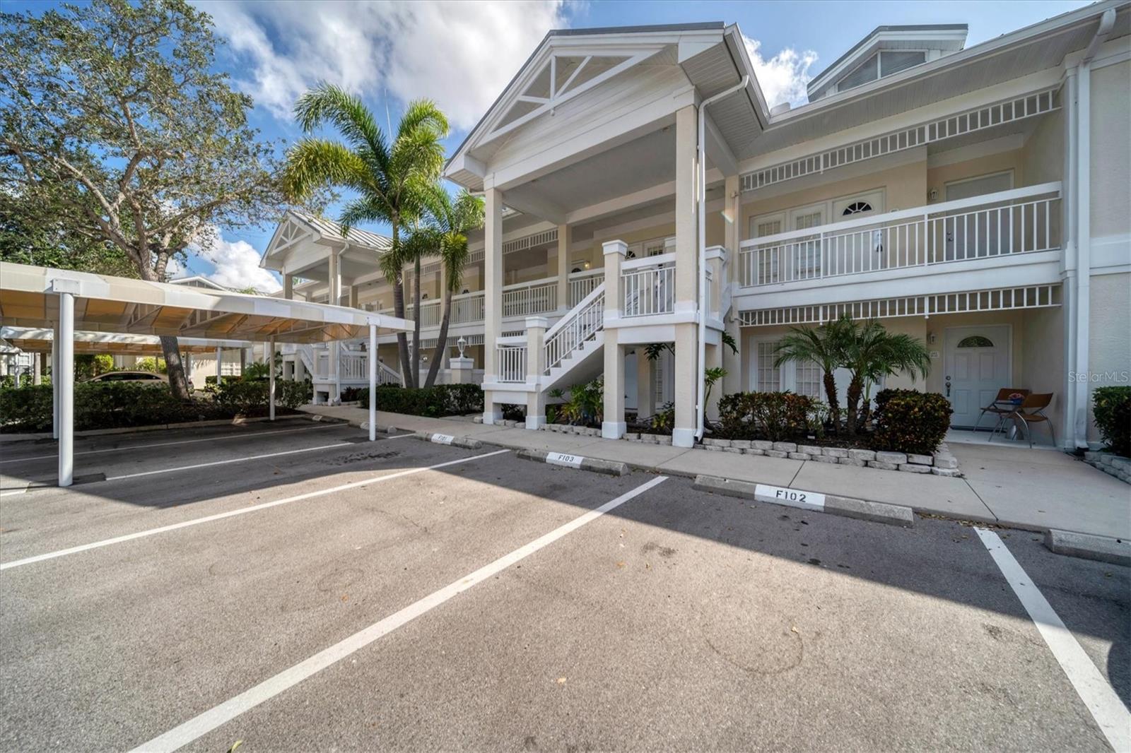 Highlights of this 2 bedroom 2 bathroom top/2nd floor Turnkey Furnished villa inside gated Bollettieri Villas/IMG include faux wood plank tile flooring, stainless steel appliances, granite countertops, plantation shutters, and a unique feature of separate entry doors to two separate sections, one includes just bedroom/bathroom suite.  Residents have access to heated hot tub and lap pool, and fitness room.  Owners like to us these villas in lieu of expensive hotel stays to visit their child at IMG, and then rent it out when not in use, as it has 1 month minimum leases permitted.