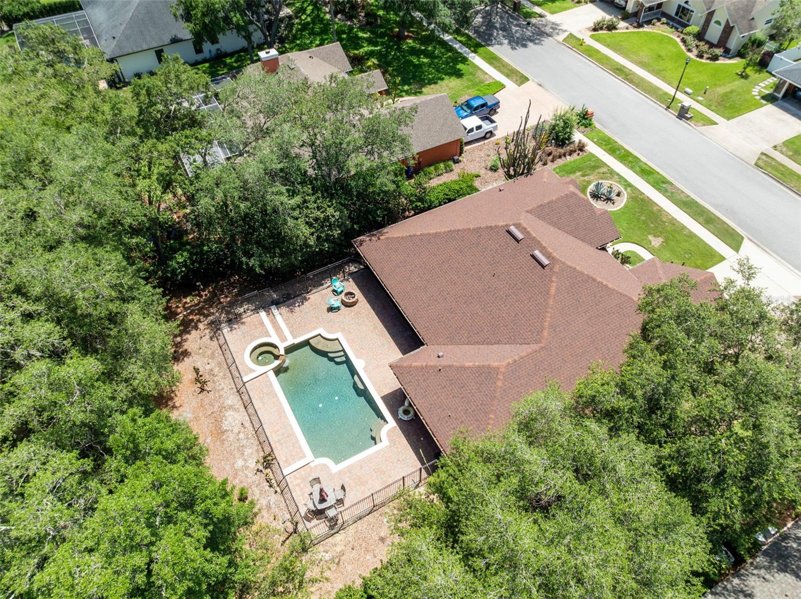 OASIS in OAK LEAF. Jump into your saltwater pool and call it Friday! Tucked away on a quiet cul-de-sac in Casselberry, this beautifully maintained pool home offers the perfect blend of comfort, flexibility, and Florida living. With easy access to Winter Springs, Oviedo, Red Bug Lake Road, SR-417, and the Cross Seminole Trail, the location keeps you close to everything while still feeling private and tucked away. UCF is approximately 25 minutes away, while major theme parks and Florida beaches are approximately 50 minutes away, making weekend getaways and day trips incredibly convenient.

The floor plan offers spacious living areas and flexible space that can easily function as a home office, nursery, workout room, playroom, or guest area depending on your needs. The renovated kitchen opens naturally into the main living spaces, creating an easy flow for both everyday living and entertaining. The primary bedroom features a custom blackout slide curtain creating the perfect retreat for restful evenings and relaxing mornings. The renovated primary bathroom and renovated hall bathroom add fresh, updated style throughout the home.

The backyard is truly your oasis featuring a saltwater pool, gas heated spa, paver pool deck area, expansive screened lanai, outdoor firepit, and private backyard setting designed for relaxing and making memories year-round. Fire up the grill for birthdays, football weekends, and celebrations with friends, or sip lemonade on the lanai after a long day. Wrought iron rear fencing and pool safety fencing add both functionality and peace of mind.

Major updates and improvements include Renovated Kitchen (2021), Renovated Primary Bathroom (2021), Renovated Hall Bathroom (2021), Roof (2022), Water Heater (2021), Pool Pump (2023), and French Drains (2020).

Nearby & Close To: The Geneva School, Winter Springs, Oviedo, Tuscawilla Country Club, Red Bug Lake Park, Cross Seminole Trail, UCF, Downtown Winter Park, shopping, dining, major hospitals, SR-417, Orlando attractions, and Florida beaches.