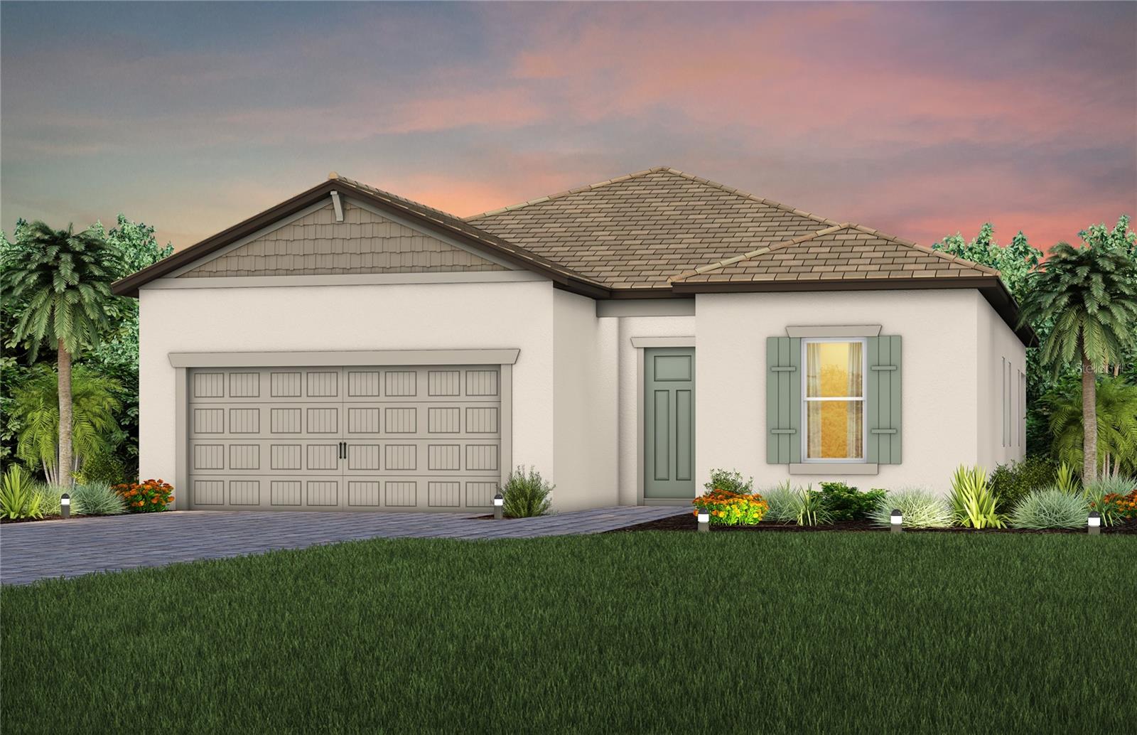 Under Construction. Escape to Del Webb Explore North River Ranch, where every moment feels like a retreat. Set in the award-winning North River Ranch Master Plan in Parrish, FL, this gated community offers a perfect blend of relaxation, recreation, and connection. Del Webb is known for vibrant, resort-style communities for 55+ buyers—and now, with Del Webb Explore, our single-family and multigenerational homes are bringing that same incredible lifestyle to all ages.  Exceptional amenities set the stage for a lifestyle filled with sun-soaked adventures, laid-back escapes, and effortless camaraderie.  Designed for those who crave both adventure and community, this is where friendships thrive, activities abound, and every moment feels like a getaway.
Featuring the popular Mystique floor plan with an open-concept home design, this home has all the upgraded finishes you've been looking for. The stylish kitchen showcases a center island with single bowl granite sink, upgraded faucet, 3cm quartz countertops with 4”x12” tiled backsplash, frost cabinets, a spacious pantry, and Whirlpool stainless steel appliances including built-in oven and microwave, dishwasher, stovetop with canopy wood hood and counter-depth refrigerator. 
The bathrooms have matching cabinets and 3cm quartz countertops, dual sinks in the Owner's bath and upgraded walk-in super shower. Luxury vinyl plank flooring extends throughout the main living areas, flex room, and bedrooms, while 12" x 24" tile flooring is featured in the bathrooms and laundry room.
This home makes great use of space with spacious gathering room, sliding glass door that opens to an extended covered lanai with screen enclosure, enclosed flex room, a convenient laundry room, and a 2-car garage with epoxy flooring.
Additional upgrades and features include 8’ doors throughout, modern black lighting and hardware, LED downlights and floor outlet in gathering room, faux wood blinds, upgraded baseboards and a Smart Home technology package with a video doorbell. 
Enjoy peace of mind with Pulte’s transferable, 10-year Limited Structural Warranty that covers materials and workmanship in the 1st year, workability of plumbing, electrical, HVAC, and other mechanical systems through the 2nd year, various types of water infiltration and internal leaks through the 5th year, and the structural integrity of the home through the 10th year. Plus, we’re currently offering limited-time incentives and below-market rates!