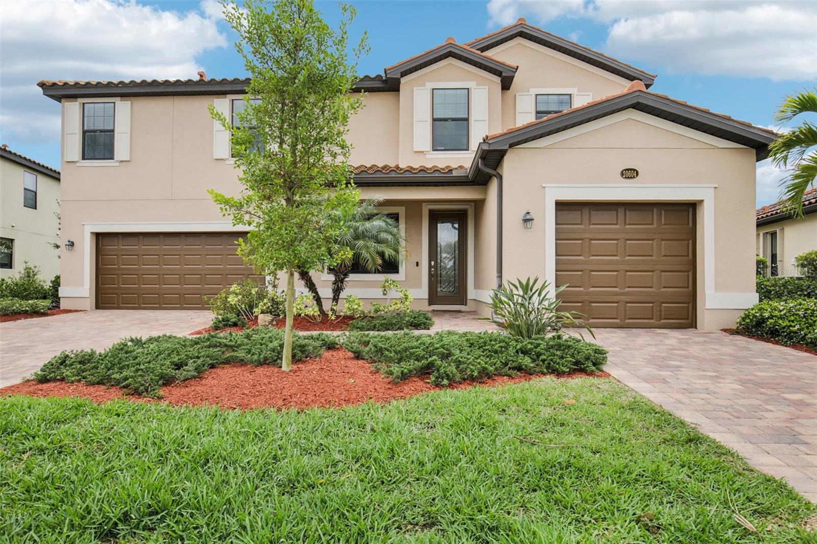 Spacious and beautifully maintained, this 5-bedroom, 4.5-bathroom home in Gran Paradiso offers the perfect blend of comfort, functionality, and Florida lifestyle living. Situated on a large preserve-view lot, the home features two separate garages a 2-car and a 1-car providing ample storage and flexibility. Enjoy outdoor living at its finest with a heated saltwater pool and spa overlooking the preserve.
The first floor offers an open-concept layout connecting the living room, dining room, kitchen, and lanai perfect for entertaining and seamless indoor-outdoor living. Upstairs, a central loft is surrounded by four bedrooms, including a spacious owners suite with a luxurious bathroom. Additional updates include new carpet and a freshly painted exterior, making this home move-in ready. Located in a maintenance-free community, Gran Paradiso offers resort-style amenities including a pool, clubhouse, fitness center, and sport courts. Just a short 10-minute drive to downtown Venice and the beautiful Gulf beaches.