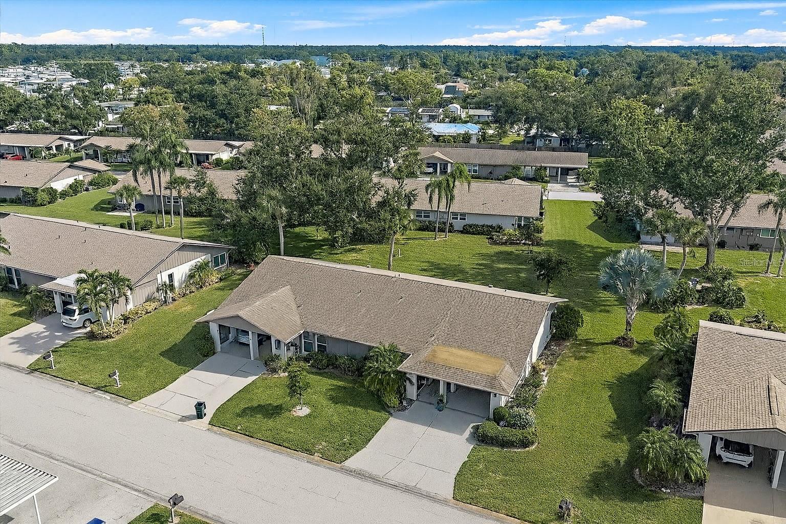 Welcome to Forest Pines, a friendly 55+ community in the heart of Sarasota’s Pinecraft area. This light-filled villa offers a comfortable, open layout with tile flooring throughout and spacious bedrooms for easy living. The floor plan includes a dedicated laundry room with utility sink, covered entry and carport with extra storage, and a paver patio out back for relaxing outdoors. The primary suite features a makeup vanity and generous closet space. Added peace of mind: this property is not in a flood zone and has had no flooding during recent storms.

Residents enjoy a low-maintenance lifestyle with access to community amenities and a welcoming neighborhood atmosphere. Association fees include cable TV, common area taxes, community pool, escrow reserves, lawn and grounds care, management, pool maintenance, and private road upkeep.

Conveniently located just minutes from restaurants, shopping, parks, downtown Sarasota, beaches, and The Legacy Trail, this villa offers comfort, value, and an easy Florida lifestyle in one of Sarasota’s most walkable and social locations.