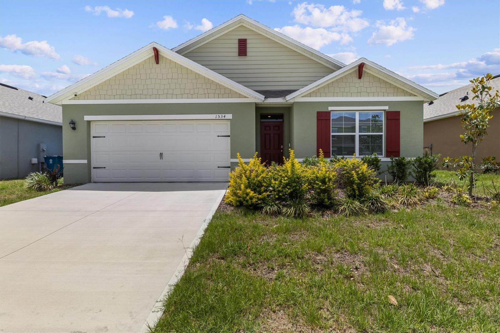 Welcome to 1534 Wax Myrtle Way, where modern comfort, thoughtful design, and an unbeatable Central Florida location come together to create the perfect place to call home. Built in 2024 by DR Horton, this popular Cali floor plan offers the space and flexibility today's buyers are looking for. From the moment you step inside, you'll appreciate the bright, open layout designed for both everyday living and entertaining. The heart of the home is the spacious kitchen overlooking the living and dining areas, creating a seamless flow that makes gathering with family and friends effortless. The split-bedroom floor plan provides privacy for the owner's suite while offering comfortable accommodations for family members, guests, or a home office. Large windows throughout the home fill the living spaces with natural light, creating a warm and inviting atmosphere. Step outside and enjoy the Florida lifestyle with room to relax, unwind, and enjoy the sunshine. Whether you're sipping your morning coffee, hosting a weekend barbecue, or simply enjoying a quiet evening at home, this property offers the perfect backdrop. Location is where this home truly shines. Situated in the growing Cypress Park Estates community, you'll enjoy convenient access to US-27, I-4, and major employment centers, making commuting to Orlando, Lakeland, Tampa, Disney, and other world-famous attractions surprisingly convenient. Shopping, restaurants, medical facilities, schools, golf courses, lakes, and everyday conveniences are all just minutes away. Whether you're searching for your first home, upgrading to more space, or looking for a newer construction home without the wait to build, 1534 Wax Myrtle Way offers the perfect combination of modern living, convenience, and value. Schedule your private showing today and discover why so many buyers are choosing to call Haines City home.