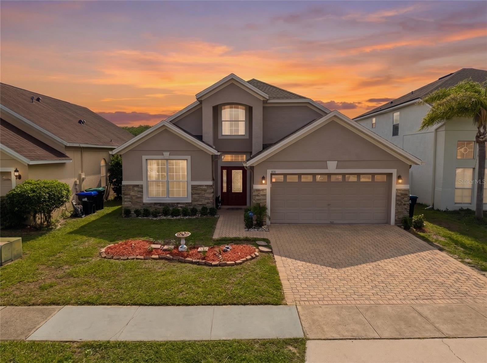 Welcome Home!Located in the heart of Orlando, this beautifully maintained 2 LEVELS. 4-bedroom, 2.5-bathroom home sits in a prime location near everyday conveniences and popular attractions. Low HOA,Just minutes from Publix Super Market ,Main Highways (417 and 528),Osceola County School for the Arts, and multiple transit options including the Tupperware train station, 15 Minutes from MEDICAL CITY (LAKE NONA) and BOXI PARK, this neighborhood truly has it all.

Enjoy the Sunsets and Sunrise from your PRIME Paved Patio,and MASTER BEDROOM AND BATH, ON FIRST FLOOR with views of man made Pond and Conservation LOT, plus one other bedroom with 1/2 bathroom . Step inside to discover 2,510 square feet of well-designed living space perfect for families of any size. The open layout creates a warm and inviting atmosphere that flows seamlessly from room to room, while three additional bedrooms provide plenty of room for family, guests, (2 room bedrooms  on second floor ,plus computer work station area).

The kitchen is ready for your culinary adventures !With 2026 STOVE, MICROWAVE, DISHWASHER. ROOF 2018.GARAGE DOOR 2025 AND WASHING MACHINE 2025. 

The half bathroom on the main level adds everyday convenience, while the additional full bathrooms keep busy mornings running smoothly. Whether you are relaxing at home or exploring everything Orlando has to provide, this property delivers comfort, location, and value in one incredible package.

Schedule your showing today! Welcome Home!