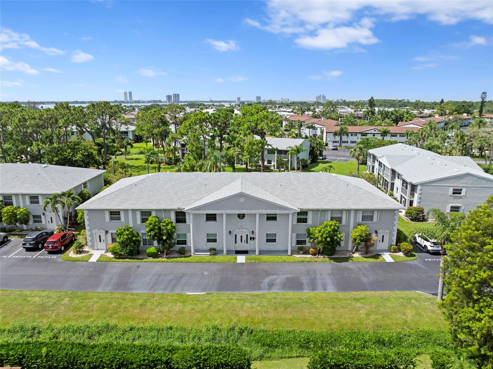 Don't miss this opportunity to own a beautifully renovated first-floor condo in the charming and affordable Nantucket Commons (formerly Foxmoor II), an active 55+ community. This tastefully furnished, turnkey residence features elegant porcelain tile flooring throughout, impact-resistant windows and sliding glass doors and a stunning remodeled kitchen with unique granite countertops, stainless steel appliances and attractive wood cabinetry. Stay comfortable year-round with the high-quality Trane A/C system or relax on the screened lanai overlooking beautifully manicured grounds. Additional features include electric hurricane shutters on the lanai, an in-unit washer and dryer, new water heater and solid aluminum entry door with Ring doorbell for added security. Residents can enjoy the community pool, picnic area and shuffleboard. Please note that dogs are not permitted. Ideally located just minutes from restaurants, shopping entertainment and the vibrant Downtown Fort Myers River District, this move-in-ready condo offers carefree Florida living at an exceptional value.
