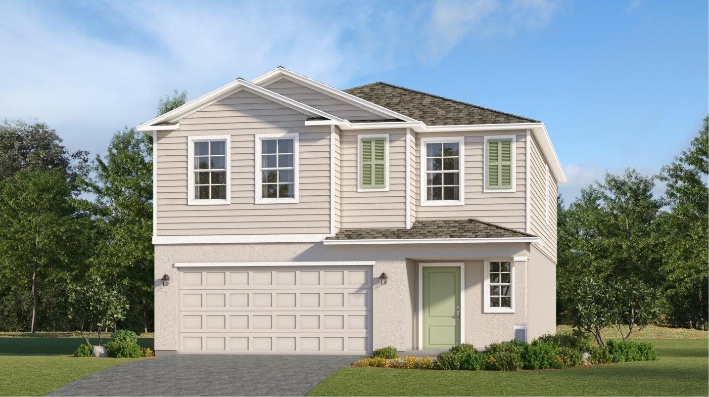 MOVE-IN READY!! The first floor of this new two-story home is host to an open-concept layout that combines the kitchen with the living and dining areas, and an outdoor patio is easily reached off the main living space. Upstairs, five bedrooms surround a versatile loft, including the luxe owner’s suite, complete with a generous walk-in closet and en-suite bathroom. For those who call Rye Ranch® home, this community puts you close to countless shopping, dining and entertainment options. Embark on adventures like never before at amazing parks and recreational sites just nearby. Right across the street are highly rated schools, perfect for growing families. Prices, dimensions and features may vary and are subject to change. Photos are for illustrative purposes only.