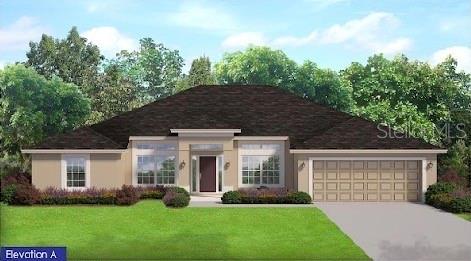 Under Construction. Welcome to this magnificent newly constructed home- 3 bedrooms and a den/study, two baths with a formal living room and dining room. Nestled in the vibrant North Port area, this home provides ample room for you, your family, and your guests to enjoy. Vaulted ceilings give this house spaciousness and an airy feel, creating a sense of grandeur in the living area, and allowing the natural light to make the space feel even larger and more inviting. Ceramic tile flooring throughout except in the bedrooms, designer LED recessed lighting, 36' upper cabinets with crown molding, Quartz counter tops in the kitchen and baths, stainless steel appliances, double pane insulated tilt-in sash windows for energy efficiency, Irrigation, & Tile Whole House. This property also comes with a 10-year structural warranty for peace of mind. only $1000 down to secure this home today!