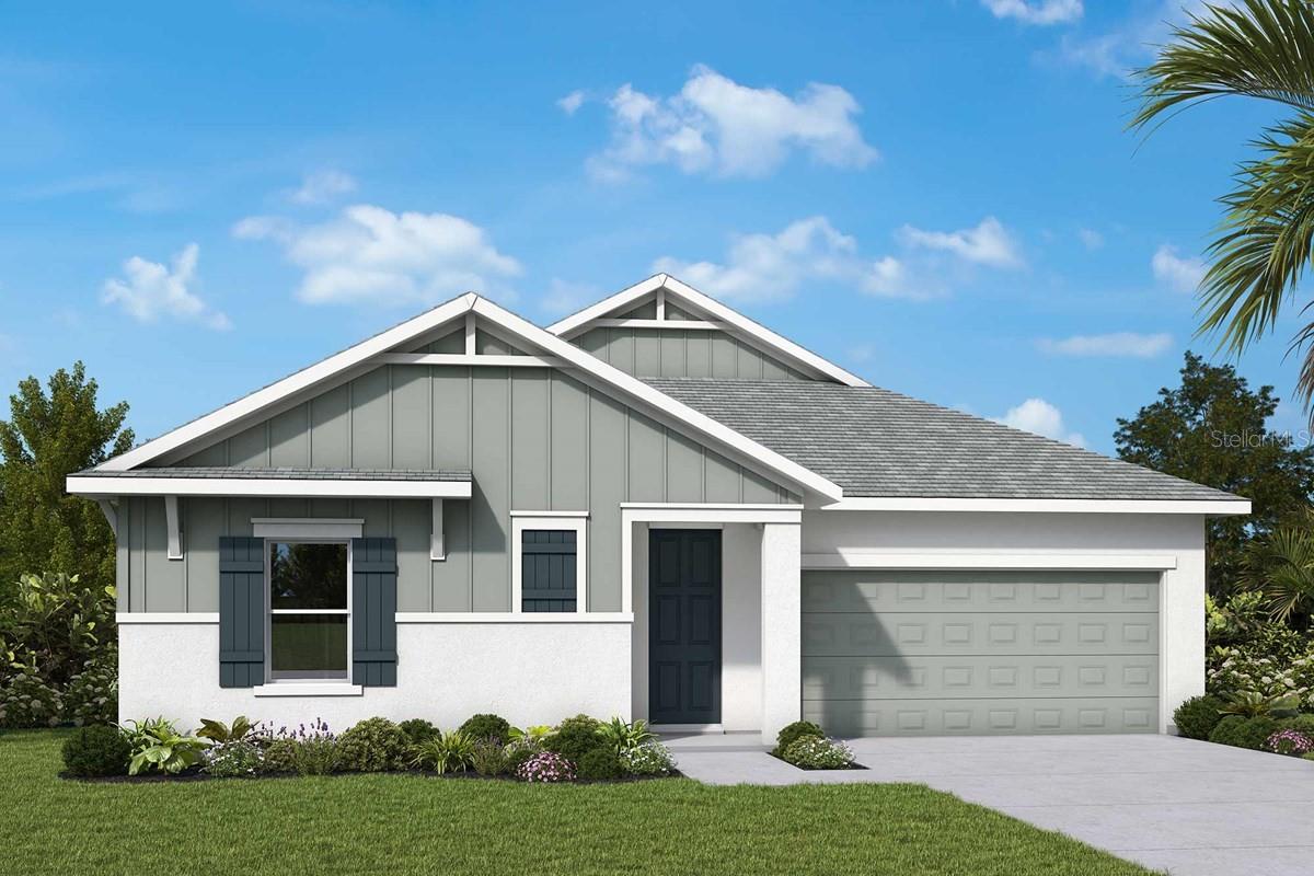 Under Construction. Live where coastal charm meets convenience—Apollo Beach with quick access to I-75, Tampa, and the airport. Located in the resort-style Waterset community featuring multiple clubhouses and fitness centers, 5 pools, 10+ parks, 12+ miles of trails, and courts for pickleball, tennis, sand volleyball, and basketball, all surrounded by lakes and green space. The Rosbach bungalow offers stylish, easy single-story living with a designer kitchen at the heart of the home and an open flow to the dining and family rooms. Natural-tone cabinetry, laminate flooring, and warm gold plumbing fixtures and hardware create a clean, inviting look. The layout includes a private Owner’s Retreat plus flexible secondary bedrooms—ideal for guests, a home office, or hobbies—along with an attached 2-car garage. Built by David Weekley Homes, this plan reflects LifeDesign planning for everyday comfort, energy-efficient construction, and an industry-leading 1-2-10 warranty for added peace of mind.