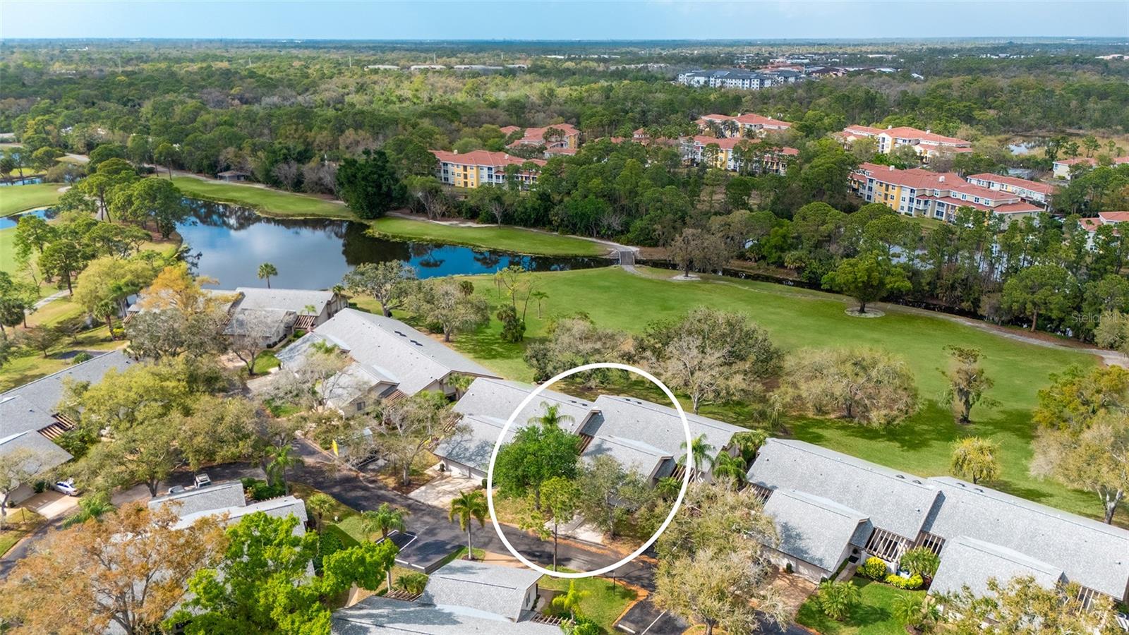 Spectacular golf course views, partially furnished and priced to sell! Easy living in this spotless, maintenance-free one-story villa with natural light and tranquil golf views in The Meadows, a park-like oasis in a phenomenal location. A canopied street and charming pergola welcome you home. Inside, you will love the cathedral ceilings, new skylights that bathe the great room with soft light, and a relaxing Florida room overlooking the golf course with a preserve in the distance. No neighbors in sight. The kitchen features stainless steel appliances, white shaker cabinetry, Mykonos White quartz countertops and direct access to the private grilling patio. The primary suite pampers you with a walk-in closet and a gorgeous zero-entry Roman shower with mosaic flooring. All just 100 feet to the heated pool, 1.5 miles to Whole Foods and Trader Joe’s and convenient to all The Meadows has to offer. Set on 1,600 park-like acres, The Meadows is a resort-style community only 15 minutes from downtown Sarasota. Residents enjoy 14 miles of scenic biking and walking trails, and, for a low resident fee, a new fitness center, Junior Olympic-size pool, pickleball courts, golf courses and a top Har-Tru tennis complex. Plus, close to the country's award-winning beaches, remarkable arts and culture, and just two miles from Nathan Benderson Park, the new Mote SEA Aquarium, the future Sarasota Orchestra and The Mall at University Town Center, a world-class fashion and dining destination. A fabulous Florida lifestyle awaits. With 2024 shingle roof and above flood plain in zone X.