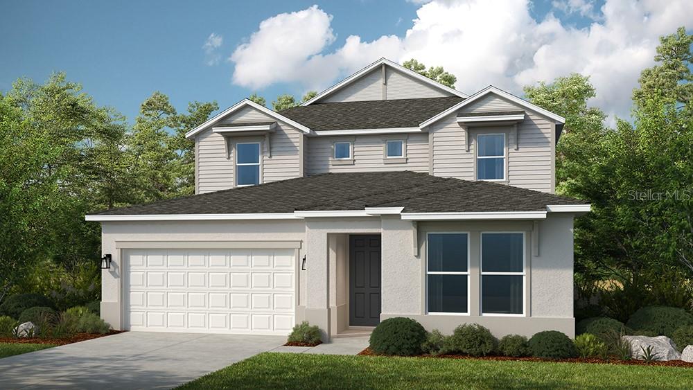 Under Construction. What's Special: Corner Lot | Game Room | 1st Floor Primary Bedroom | Close to Amenities. New Construction - December Completion! Built by America's Most Trusted Home Builder. Welcome to Tybee at 7829 Centaurus Way in Cassia at Skye Ranch! The first floor welcomes you with a dedicated study and an open concept great room, dining area, and kitchen with a center island that opens to a covered lanai, creating an inviting space for everyday living and indoor-outdoor gatherings. Also on the main level is a private guest bedroom with a full bathroom, offering comfort and convenience for visitors, along with a thoughtfully placed laundry room just off the garage entry. Tucked away at the back of the home, the primary suite features an attached bath with a dual sink vanity, an expansive shower, and an oversized walk-in closet, creating a relaxing retreat. Upstairs, four secondary bedrooms share two full baths and surround a spacious game room that provides even more room to unwind or connect. Skye Ranch sits in a prime Sarasota location at Clark and Lorraine Roads, offering a vibrant setting with access to the Skye Ranch K-8 school. The community preserves natural beauty with grand oaks, palms, wetlands, lakes, and native wildlife. Miles of trails connect you to nature, parks, and exceptional on-site amenities. Additional Highlights Include: main floor guest bedroom with a full bathroom, a study in place of a flex room, gourmet kitchen, outdoor kitchen rough-in, a shower in bathroom 2 upstairs, tray ceiling package, impact windows throughout the whole house, and a pocket sliding glass door at the great room. MLS#A4690482