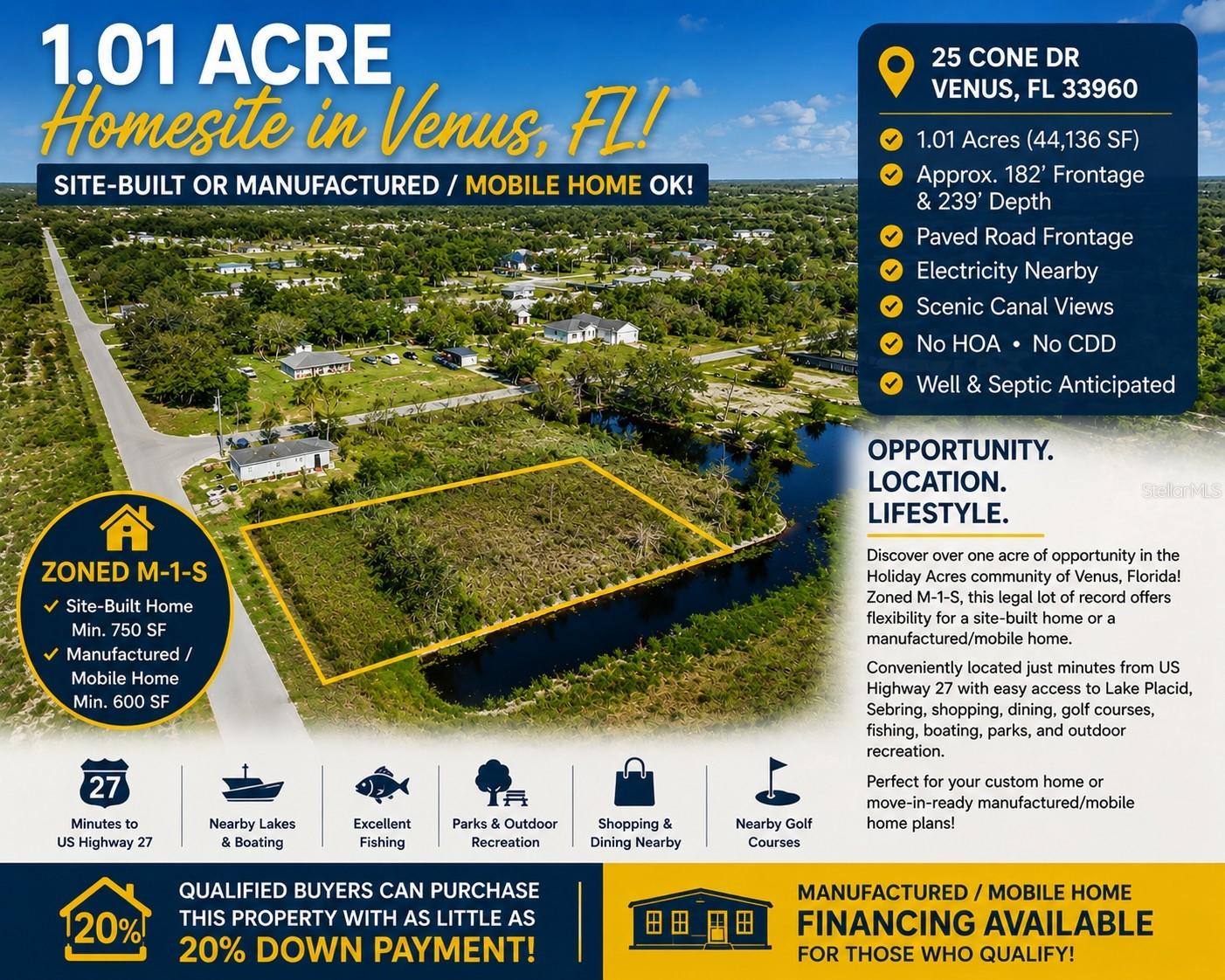HOLIDAY ACRES 1ST ADD - Land