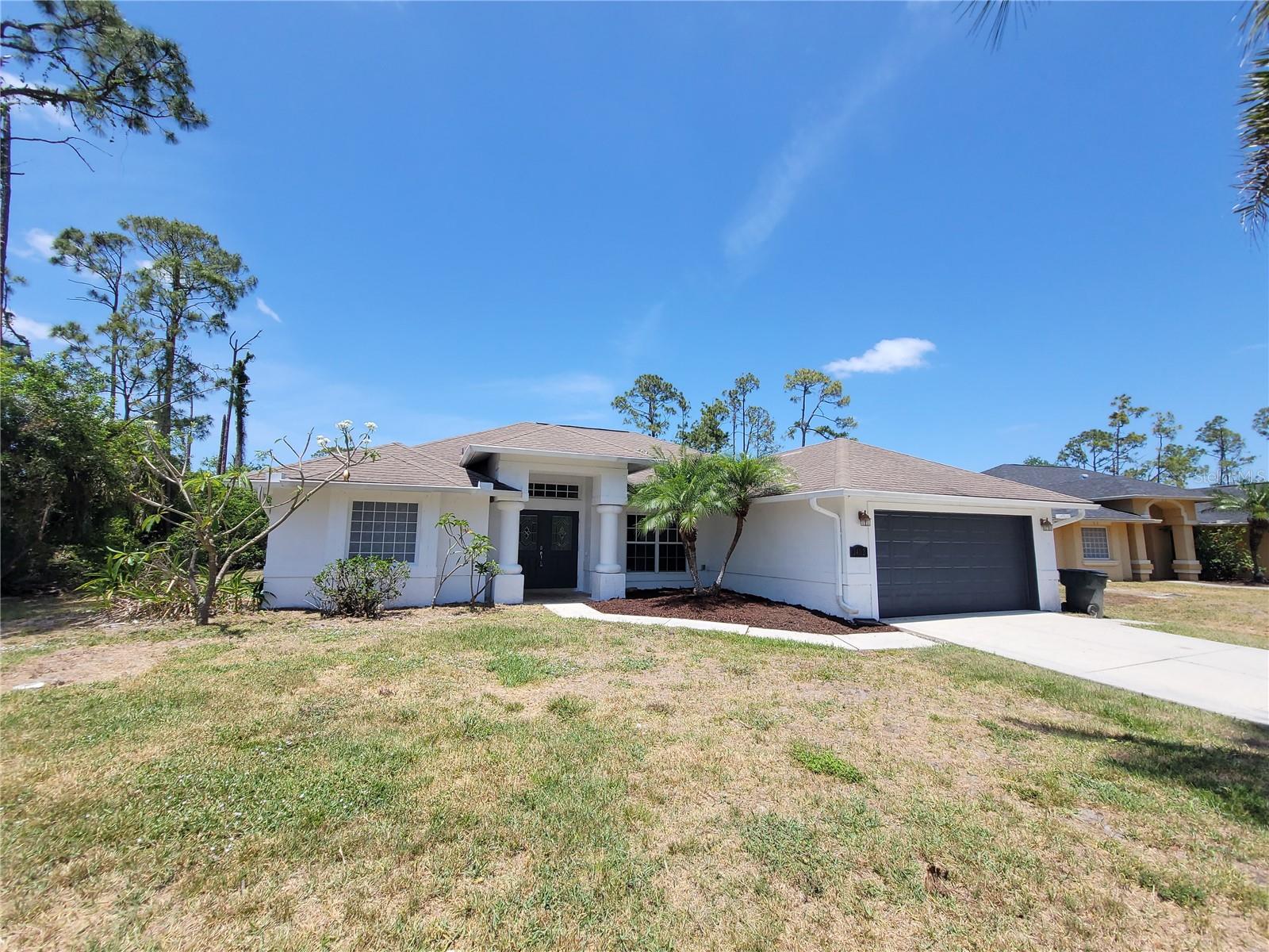 Loads of space in this 3 bedroom 2 full bath home with separate large office space.   Corner lot with loads of privacy.  House has new appliances, carpet and paint.  Open feel starts with spacious entryway, large great room, formal dining room, and family room.  Master has walk in shower and garden tub in bath with separate vanities.  Make this home your own with the your finishing touches. Seller assistance possible.
