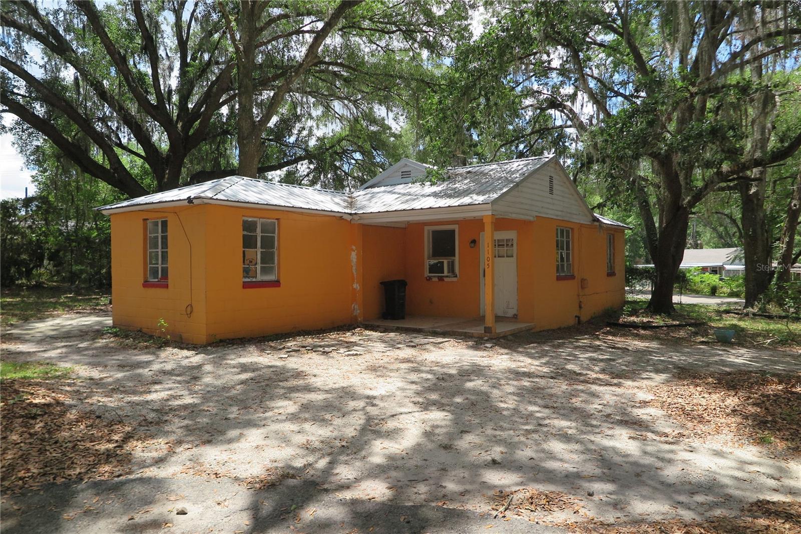 INVESTOR ALERT, Sold block 3 bedroom 1 bathroom, in need of a full remodel, property offers a corner lot and metal roof.  Are you ready to make some rental income?
