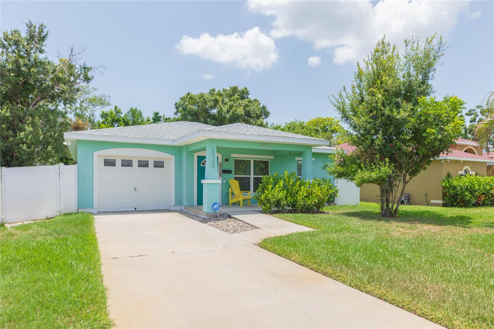 Welcome to this beautifully maintained 3-bedroom, 2-bathroom home with a 1-car garage, built in 2018 and ideally situated in the heart of St. Petersburg. Combining modern style with energy-efficient living, this move-in-ready home features solar panels designed to help reduce monthly electric costs while providing comfort and convenience year-round.

The bright, open-concept floor plan is filled with natural light, creating a warm and inviting atmosphere that's perfect for everyday living and entertaining. The spacious kitchen flows seamlessly into the living and dining areas, while each bedroom offers ample closet space and comfort. The private primary suite includes an en-suite bathroom, providing a relaxing retreat at the end of the day.

Step outside from the kitchen to a generously sized backyard, ideal for outdoor dining, pets, or family gatherings. The washer and dryer are conveniently located in the garage. Just minutes from schools, parks, shopping, restaurants, and entertainment, and less than 10 minutes from vibrant downtown St. Petersburg, this home offers the perfect combination of convenience, efficiency, and Florida living. Schedule your private showing today!