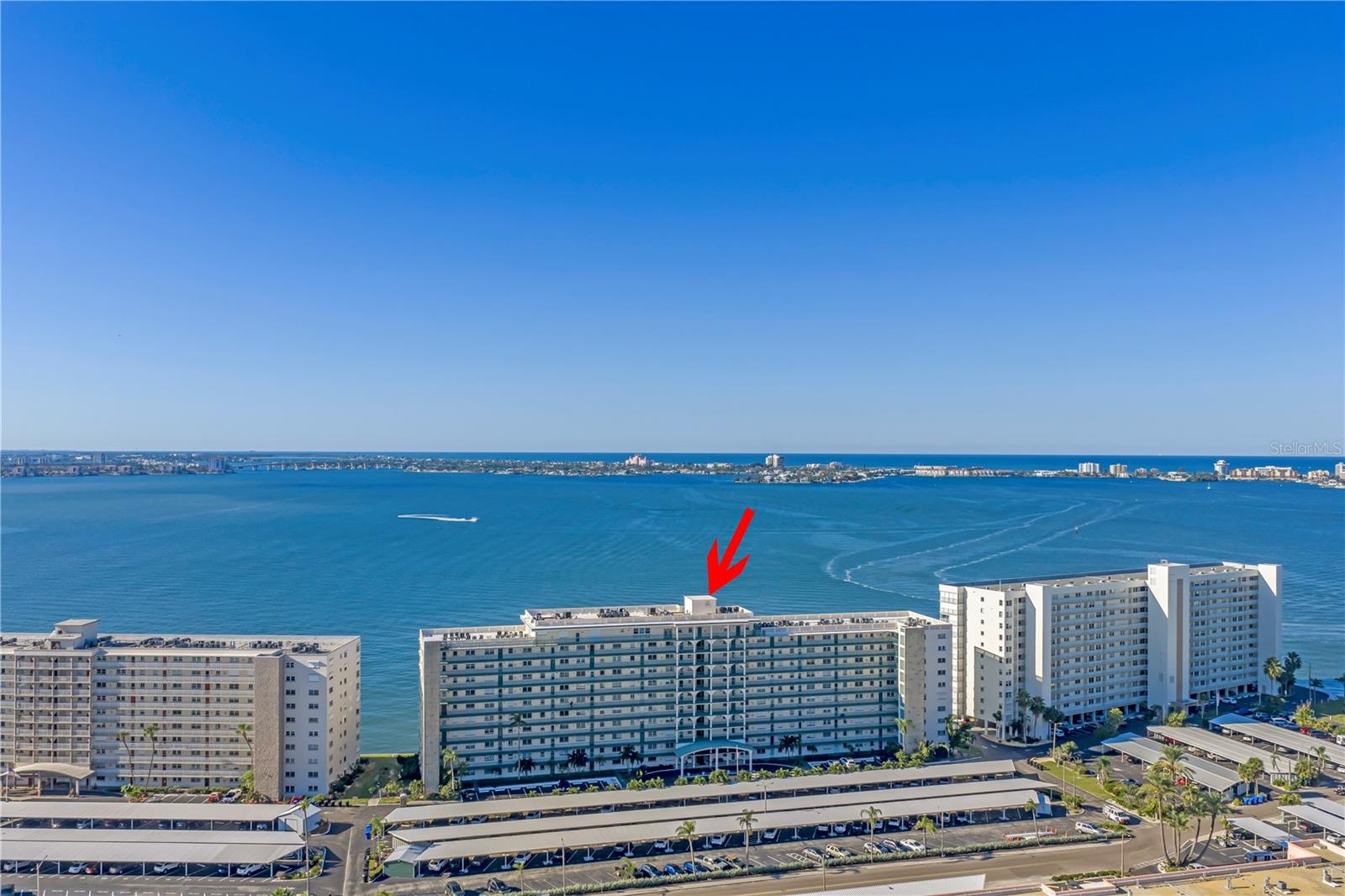 Welcome to your waterfront retreat in the highly sought-after Windsor Building at Town Shores! Perched on the 6th floor, this beautifully updated 1-bedroom, 1.5-bath residence offers breathtaking panoramic views of Boca Ciega Bay, where sparkling diamond-like waters create a peaceful backdrop from sunrise to sunset.

Thoughtfully renovated in 2023, the light-filled interior features tile flooring throughout, creating a seamless and airy feel. The kitchen has been tastefully updated with LG stainless steel appliances, a Cascata deep stainless-steel sink, soft-close cabinetry, subway tile backsplash, and modern finishes that blend style and functionality. The spacious living area flows effortlessly toward the waterfront, where a custom rod and curtain system has been installed to create a flexible sleeping space or provide additional privacy while still enjoying the stunning bay views.

Wake up each morning to shimmering water vistas and spend your evenings watching the ever-changing colors dance across the bay. Laundry facilities are conveniently located on the same floor, and the Windsor Building is part of the vibrant Town Shores community, offering an active waterfront lifestyle with amenities designed to enjoy Florida living.

Located just a short walk, bike ride, or golf cart ride from charming Downtown Gulfport, you'll enjoy easy access to an eclectic mix of restaurants, waterfront bars, coffee shops, boutiques, art galleries, ice cream shops, festivals, and year-round community events.

Pet-friendly and move-in ready, this exceptional waterfront residence offers the perfect combination of comfort, convenience, and coastal charm.

Monthly HOA fee of $605 includes Cable TV, Internet, Gas, Water, Sewer, Trash, Community Pool, Recreational Facilities, Exterior Maintenance, Grounds Maintenance, Insurance, Security, and Escrow Reserves Fund.

Experience the relaxed Gulfport waterfront lifestyle you've been dreaming of