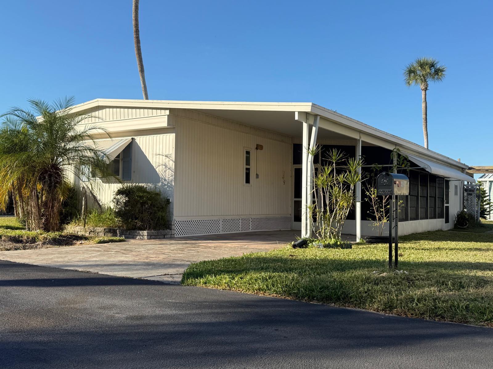 A Big Manufactured Home awaits in a  wonderful 55+ community!! Flooded, for sale AS IS!!. It is close to public parks, beaches, shopping, restaurants. Don't miss this opportunity to have a piece of beautiful New Port Richey to call your own.