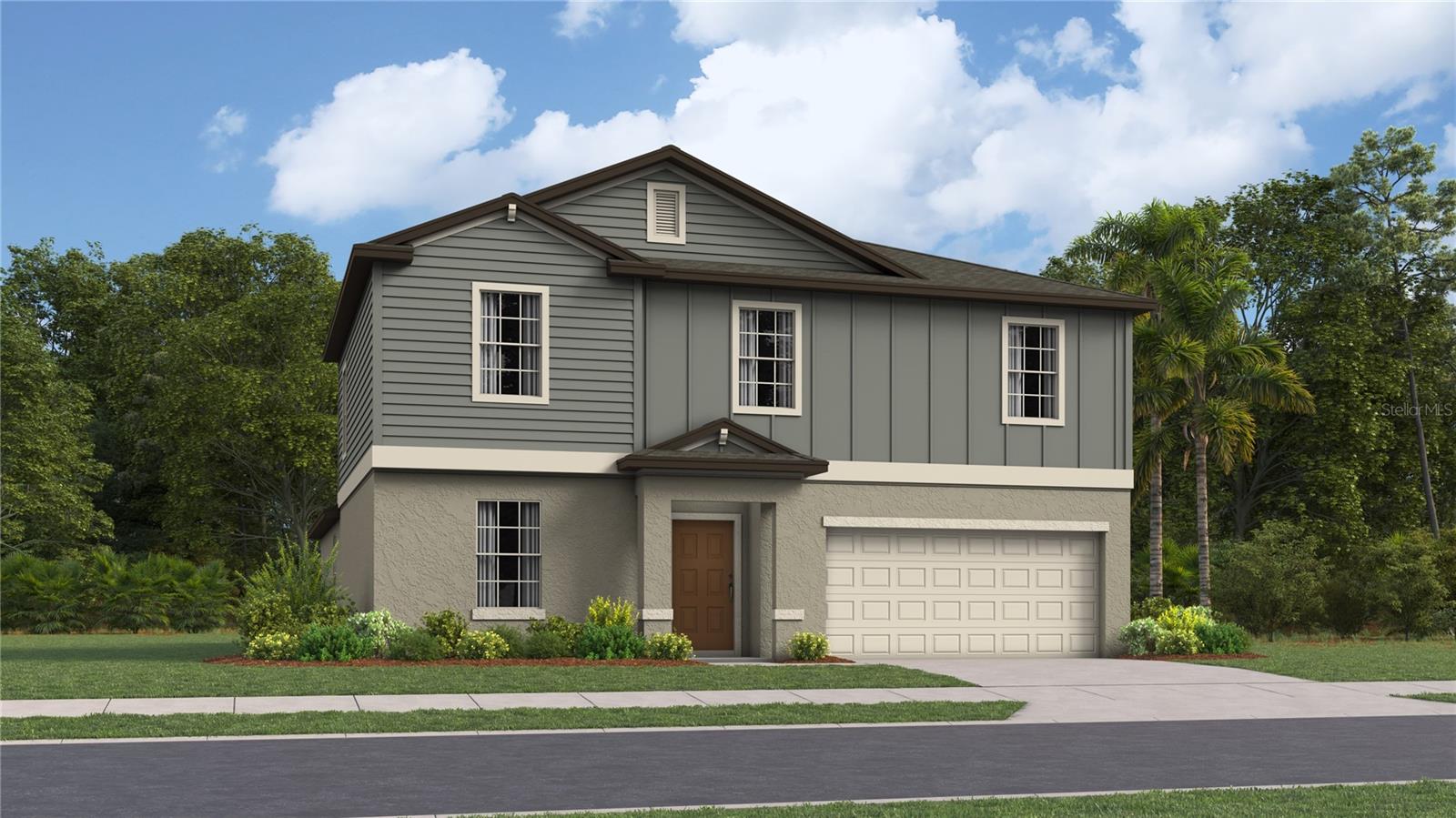 Under Construction. An open floorplan is shared among the family room, dining room and kitchen in this single-story home. Separate from three secondary bedrooms, the serene owner’s suite features a spa-like private bathroom designed for tranquil shared living. Completing the home is a two-car garage for storage and other versatile needs. Connerton is a masterplan community with new single-family homes, townhomes and villas for sale in idyllic Land O' Lakes, FL. Residents have access to exciting amenities, including two pools - a resort-style pool with a splash park and a competitive lap pool, multiple sport courts, miles of trails for walking, jogging, and biking, as well as an onsite elementary school. The local area boasts extensive shopping, dining and entertainment venues. Interior photos are different from the actual model disclosed being built.