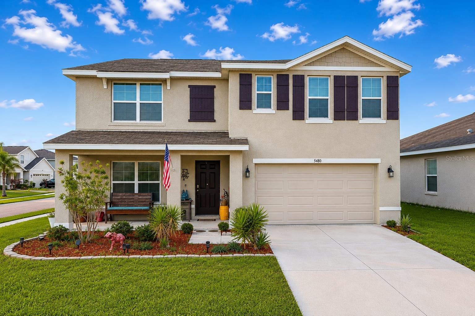 Welcome to this spacious and beautifully designed 5-bedroom, 3-bathroom home offering over 2,600 square feet of comfortable living space in the heart of Wimauma. Featuring a highly desirable open-concept layout, this two-story home is thoughtfully designed for both everyday living and entertaining. The modern kitchen overlooks the dining and great room areas, complete with a large island, abundant cabinetry, and seamless flow to the outdoor living space. The home layout appears consistent with a 5-bedroom, 3-bath floor plan of approximately 2,600 sq ft.

The first floor features a versatile flex room near the entry, ideal for a home office, playroom, formal sitting area, or homeschool space, along with a downstairs bedroom and full bath—perfect for guests or multi-generational living. Upstairs, you'll find a spacious primary suite with dual walk-in closets and a private ensuite bath, plus three additional bedrooms, a bonus loft area, and convenient second-floor laundry. Similar nearby homes on Logan Cave Ave feature this spacious two-story design with bonus/loft space and attached 2-car garages.

Step outside to enjoy the fully gated private backyard, creating a peaceful retreat ideal for entertaining, pets, play, or relaxing evenings with added privacy. The home also includes a 2-car garage and functional indoor/outdoor living spaces designed to fit today’s lifestyle. Nearby comparable homes emphasize private fenced yards and community convenience in this area.

Conveniently located near major roadways, shopping, dining, and community amenities, this home offers the perfect blend of space, flexibility, and privacy.