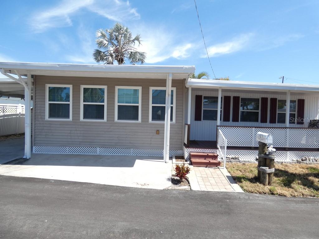 Located in Largo within Pinellas County, this 2 bedroom, 2 full bathroom home, close to shopping, restaurants, and nearby Gulf beaches.
55+ community. Non-flood zone per the county and no immediate rear neighbor. No lot rent. You own the land and pay property taxes each year. New roof within the last 3 years and double pane windows. All buyers must pass a background check prior to ownership. Owners in the park have many social events together, often described as a camp-style lifestyle for 55+.  Please view two videos: Tour 1 & Tour 2