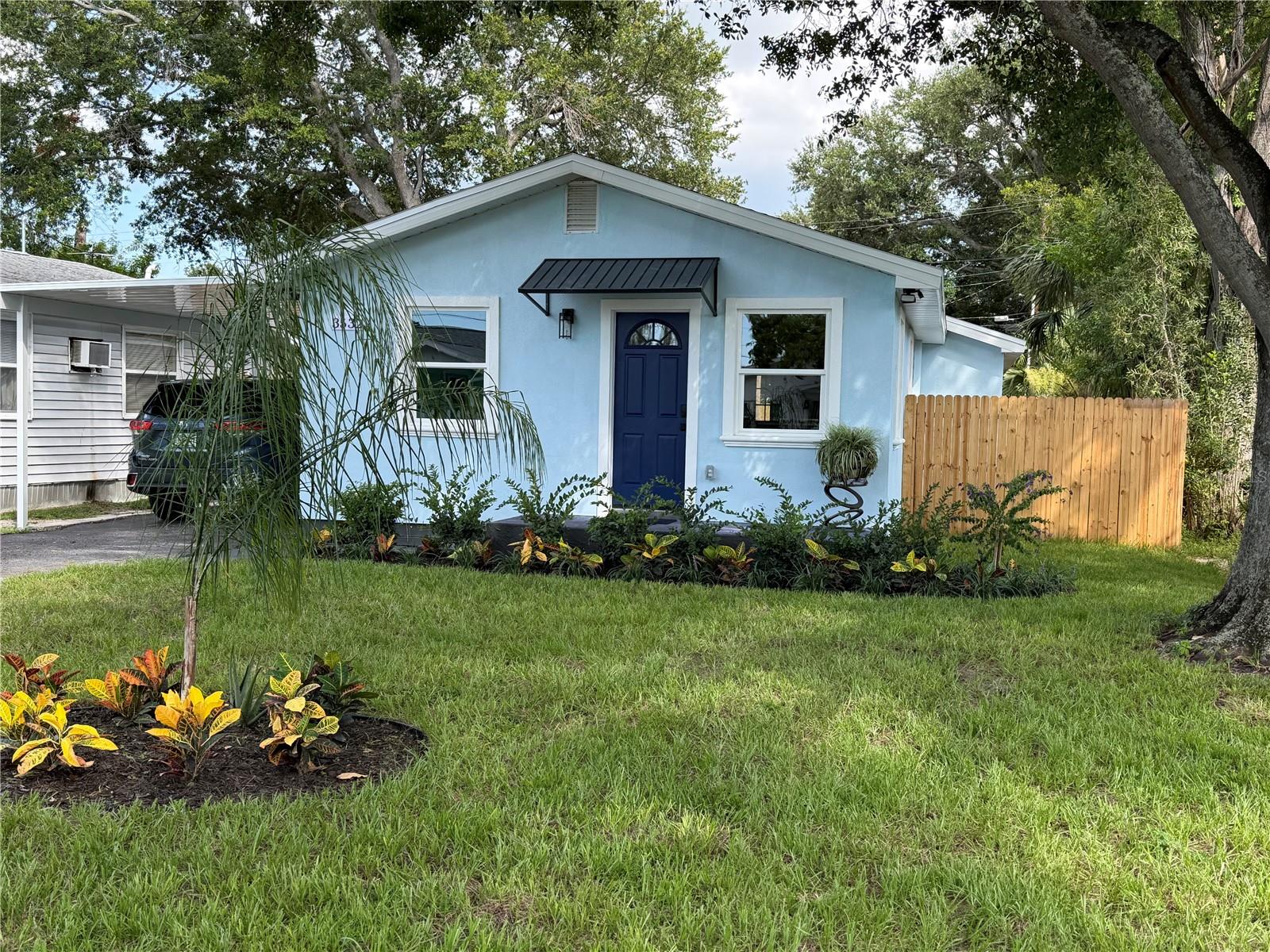 This little beauty has been practically rebuilt. To mention most of what has been done within this past year: IMPACT WINDOWS ALL THE WAY AROUND… all new Drywall and all ceilings and walls have a knockdown texture, interior and exterior of home has been freshly painted , ELECTRIC PANEL - and every wire in the house, every outlet/switch/fans and all of the lighting are new…. Completely re-plumbed the entire home…. Tankless water heater…. Kitchen - wood cabinetry/quartz countertops/set of 4 stainless appliances… both bathrooms are completely new with ceramic tile floors.. the rest of the home has luxury vinyl plank flooring… HVAC SYSTEM along with all of the ductwork… Commercial grade stucco around the exterior of the home… large covered rear porch added - it features composite decking, high ceilings, ceiling fans, and a new roof which ties into the home’s newly shingled main roof… newly installed carport… security/motion lights on all 4 corners of the home… all interior doors/hardware, and new back door… AND newly added ICYNENE SPRAY FOAM INSULATION which is for superior energy efficiency, and lower utility cost! (You don’t see this type of insulation in most homes because it is double the price of the blown in insulation). Seller has spared no expense in making this home very energy, efficient and beautiful! Like I said, this home has been almost completely rebuilt from scratch. THE ENGINEER DRAWINGS ARE ATTACHED TO LISTING!
The location is great! Very close to lots of shopping, restaurants, churches, airports, and very easy access to I-275, etc.