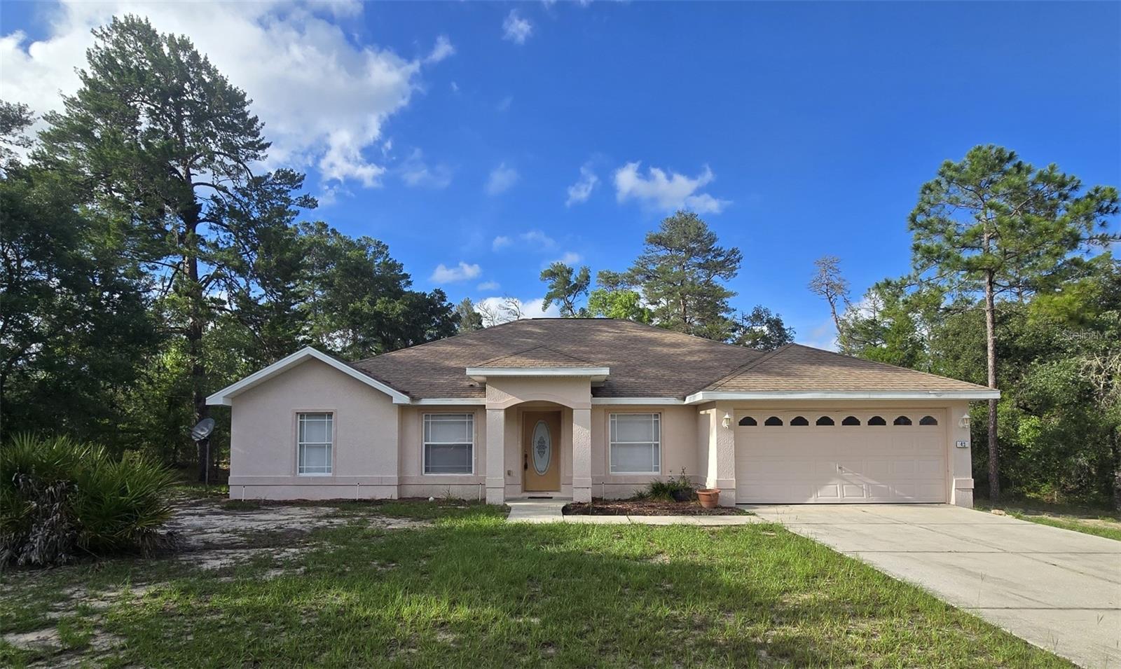 PRICE IMPROVEMENT. WELCOME TO 43 MATRICARIA CT. COME MAKE THIS HOME YOUR OWN! NEW FLOORING, NEW HVAC SYSTEM IN 2025, NEW INSIDE PAINT, AND BRAND-NEW STAINLESS-STEEL APPLIANCES. THIS HOME BOASTS 4 BEDROOMS, 2 BATHROOMS, AN INSIDE LAUNDRY ROOM, AS WELL AS A 2-CAR GARAGE WITH A SPACIOUS 2,163 LIVING SQUARE FEET ...ALL OF THIS ON A QUIET CUL DE SAC IN SUGARMILL WOODS OAK VILLAGE. THIS GREAT COMMUNITY HAS A RESORT-LIKE SWIMMING POOL, A WELL-EQUIPPED FITNESS CENTER, TENNIS AND PICKLE BALL COURTS, RACQUET & HANDBALL AREA AND A CHILDREN'S PLAY AREA. THE COMMUNITY OFFERS NUMEROUS CLUBS AND EVENTS SO YOU CAN BE AS BUSY AS YOUR HEART DESIRES. THE AREA IS HOME TO HOMOSASSA SPRINGS WILDLIFE STATE PARK, HISTORICAL LANDMARKS BIRDING TRAILS AND WETLANDS, AS WELL AS NEARBY CRYSTAL RIVER AND FORT ISLAND BEACH. COME SWIM WITH THE MANATEES, VIEW MONKEY ISLAND OR TAKE A SUNSET CRUISE DOWN THE HOMOSASSA RIVER, THIS AREA HAS IT ALL INCLUDING NEARBY SHOPPING AND DINING. HURRY BEFORE IT'S SOLD...CALL TO VIEW THIS SUGARMILL WOODS GEM TODAY!