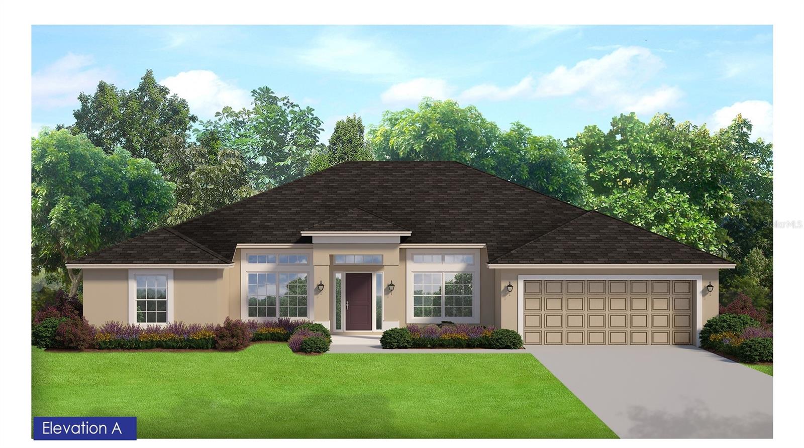 Under Construction. Welcome to this magnificent new construction home! Our most popular floor plan with 4 bedrooms plus a den/study, two baths with a formal living room and dining room and spacious, covered lanai. Nestled in the vibrant North Port area, this home provides ample room for you, your family, and your guests to enjoy. Vaulted ceilings give this house an airy feel, creating a sense of grandeur in the living area, Step Ceilings in the primary bedroom, living & dining rooms allow the natural light to make the home feel even larger and more inviting. Ceramic tile flooring throughout the entire house, designer LED recessed lighting, 36' upper cabinets with crown molding, granite counter tops in the kitchen and baths, tile shower with light and a large linen closet in the primary bath, stainless steel appliances, double pane insulated tilt-in sash windows for energy efficiency, irrigation system to keep your grass lush all year long, and a garage door opener included for your convenience - nothing left for you to do but bring your boxes! Only $1000 down to secure this home today and the builder pays most closing costs when using a preferred lender!