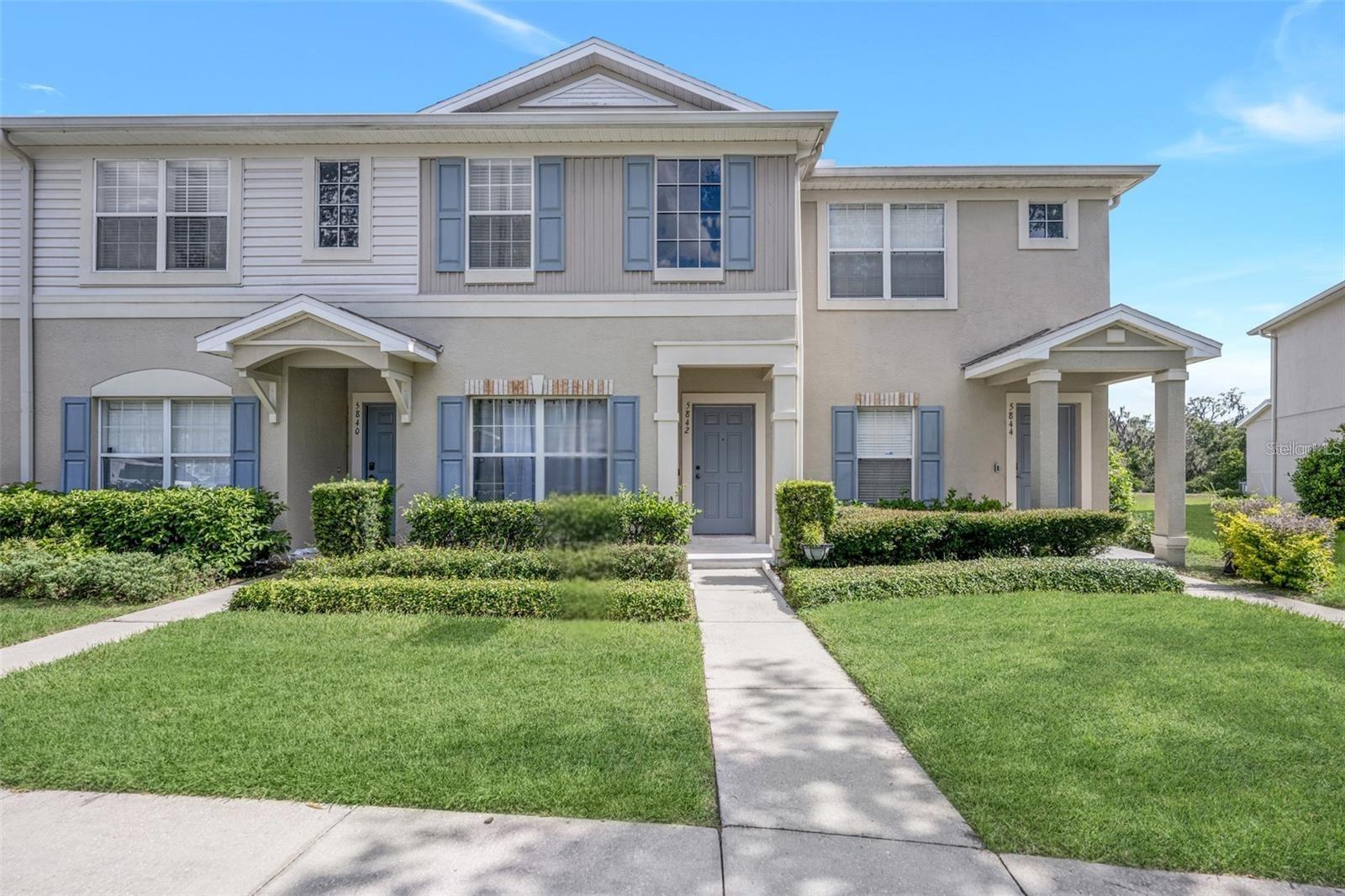 Welcome to this beautifully maintained and fully renovated 2-bedroom, 2.5-bath townhome in the desirable gated community of Fishhawk Ridge. Perfectly positioned on a premium conservation lot, this home offers serene water-to-conservation views framed by lush, mature greenery. Enjoy peaceful mornings or quiet evenings on your private screened lanai where you can see the otter family visiting the pond or the family of deer running along the waters edge. This property delivers the perfect mix of modern updates and truly low-maintenance living — ideal for first-time homebuyers, repeat buyers, or investors who want zero lawn care and hassle-free ownership. Here are the reasons why you will love 5842 FishHawk Ridge: 
1- No Yard Work — As a townhome, the HOA handles all exterior maintenance and landscaping.
2- Excellent Schools — Zoned for highly rated Bevis Elementary and the strong Fishhawk Ranch school system.
3- Flexible & Functional Layout — The first-floor bedroom with half-bath is perfect for guests. Upstairs you’ll find two spacious bedrooms, each with its own private en-suite bathroom, plus a convenient laundry area.
4- Move-In Ready Updates — Freshly painted interior in a contemporary neutral palette, glazed ceramic tile flooring on the main level, modern laminate flooring upstairs, brilliant blue kitchen cabinets, granite countertops, 2 spacious pantry's, stainless steel appliances, and updated bathrooms throughout.
5- Peaceful & Private — Backs directly to conservation land with tranquil pond and wooded views.
6- Affordable Ownership — Priced at $255,000 with average monthly HOA fees of $175.
7- Community & Convenience: Gated neighborhood with its own community pool.
8- Full access to Fishhawk Ranch’s resort-style amenities: multiple pools, fitness center, tennis/pickleball courts, playgrounds, parks, and miles of walking trails.
9- Conveniently located near shopping, dining, and major roads.
This is a smart, low-maintenance home in a safe, family-friendly neighborhood with strong schools and outstanding amenities — offering simplicity, quality, and room for what matters most in your next chapter.