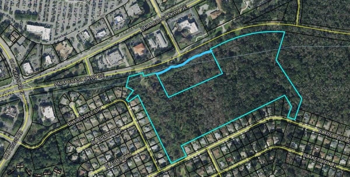 Bring your Developers and Investors. , Incredible piece of property, Over 30 Acres, Last Large Parcel East of 95.Create your own PUD. Directly on Palm Coast Parkway. Less than a mile from I-95. Enroute to the most exclusive neighborhoods in Flagler County. Currently zoned OFC-1 and OFC-2, allows for Banks, Supermarkets, Hotels, Medical, Assisted Living Facilities, Schools, Restaurants, Churches and many many more, Adjacent property 10 acres may also be available, Club House Drive as well.  Incorporates into Florida Park Drive extension. Across the street from Island Walk Shopping Complex. Surveys and Environmental Available