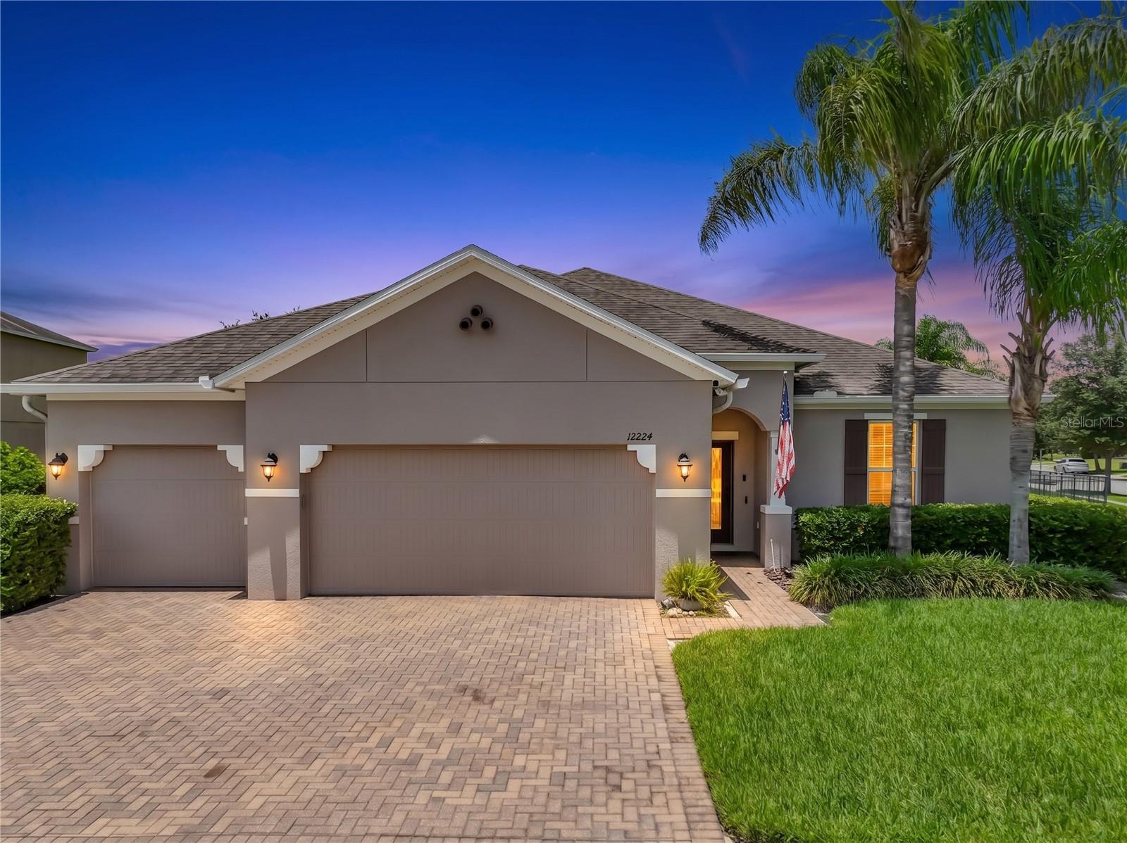 Welcome Home to this beautifully upgraded and spacious 4-bedroom, 3-bath residence with a dedicated office space and over 2,800 square feet of thoughtfully designed living space on an oversized corner homesite with pond views in the highly sought-after Reserve at Sawgrass community, just minutes from Lake Nona and major highways. From the moment you arrive, you’ll appreciate the home’s curb appeal and exceptional indoor-outdoor living. The open-concept floor plan is designed for both everyday comfort and effortless entertaining, featuring elegant tile flooring throughout the main living areas, abundant natural light, and a spacious great room that flows seamlessly into the heart of the home. The gourmet kitchen is a standout, offering an oversized center island, stainless steel appliances, double wall ovens with convection, an oversized custom walk-in pantry, and ample cabinetry—perfect for everything from casual family meals to hosting guests.
The split-bedroom layout creates a private owner’s retreat complete with a generous walk-in closet and spa-inspired bath with a rainfall shower tower system, while two other secondary bedrooms share a convenient Jack-and-Jill bathroom. A fourth bedroom and another full bath provide flexibility for guests or multigenerational living. There is a separate office or homework space off the kitchen with built in desks and extra storage.
Step outside to your own private backyard retreat. The expansive fenced yard on this corner lot with pond views features a screened in porch, watch the sunset views from your extended paved patio with fire pit, perfect for entertaining or enjoying the year-round sunshine.
Ideally located just minutes from Lake Nona Medical City, Orlando International Airport, SR-417, Florida’s Turnpike, 5 miles from the New Lake Nona West shopping plaza, plenty of premium shopping, dining and entertainment within minutes.
This home offers the perfect combination of luxury, convenience, and Florida living. Schedule your private showing today.