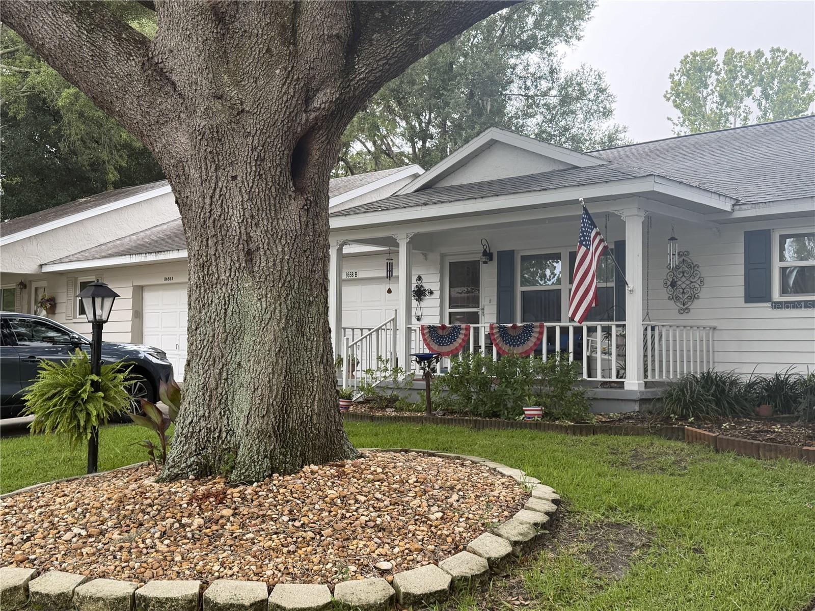 This is a well-maintained, beautiful Philadelphian model villa that is located in the 55+ golf community of On Top of The World. It is a 2-bedroom, 2 bath home with an attached 1.5 car garage and a total of 1350 sq ft. of living area under heat and A/C. Some of the updates include new AC in 2023, roof was done in 2016, solar tubes in 2019 and both bathrooms have been remodeled. The kitchen counters have been upgraded to granite. This villa has newer vinyl flooring throughout. The primary bedroom is roomy and has a large walk-in closet. The guest bath has been redone with a large tiled walk-in shower. The Florida room is under heat and air which makes it a great place to sit and enjoy your morning coffee and as an additional bonus the back yard is fenced so your fur babies have a safe place to go while you're having that coffee! 
On Top of the World is an award-winning 55+ community offering nearly every recreational facility that you can think of, including golf courses, multiple indoor & outdoor swimming pools, pickleball & tennis courts, dog parks, state-of-the-art fitness centers, a library, billiards room, learning center, remote-control complex for planes & vehicles, over 200 clubs, & a newer Veterans? Park w/ archery, basketball, shuffleboard, horseshoes, grills, and so much more. Shopping & dining are accessible by golf cart, including the grocery store, restaurants, haircuts, post office, & pharmacies. 
Don?t miss out on this great opportunity to enjoy this vibrant, active community ? schedule your showing today!